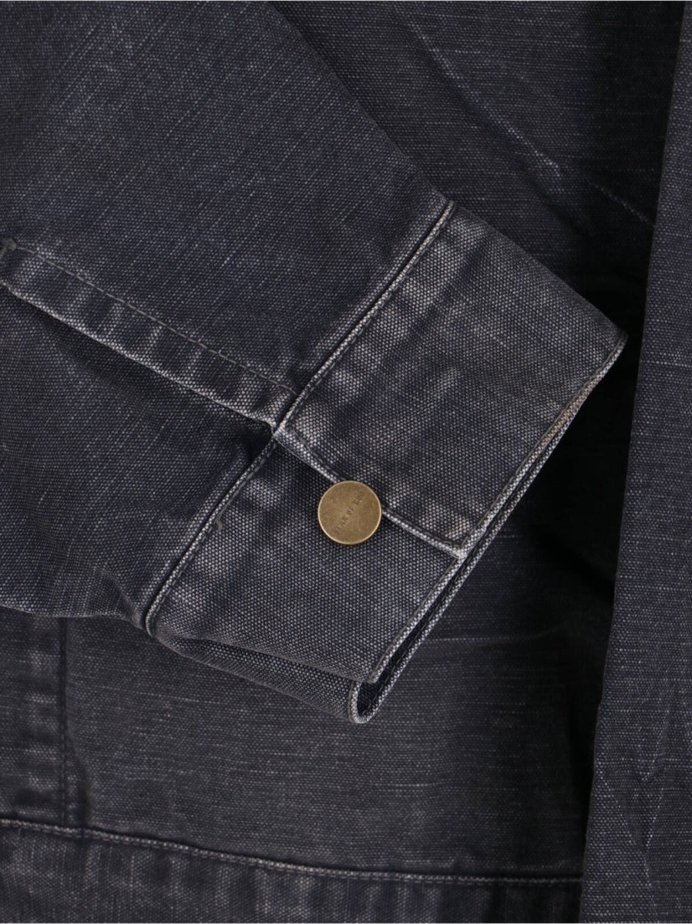 "Utility" Jacket – Black Cotton Canvas