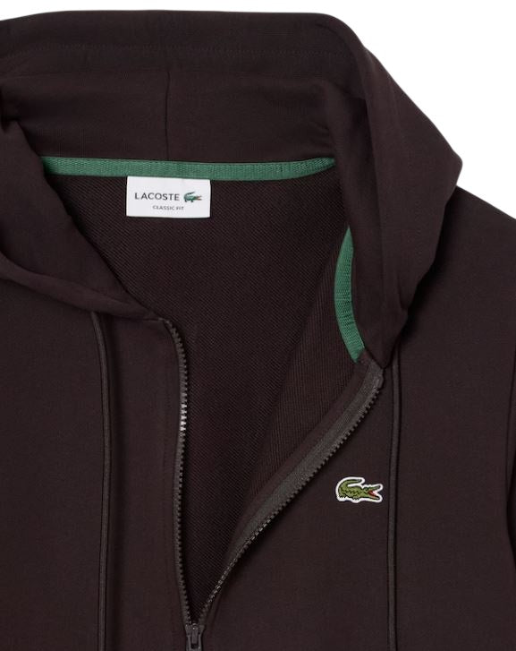 Classic Zip-Up Hoodie with Jersey-Lined Hood