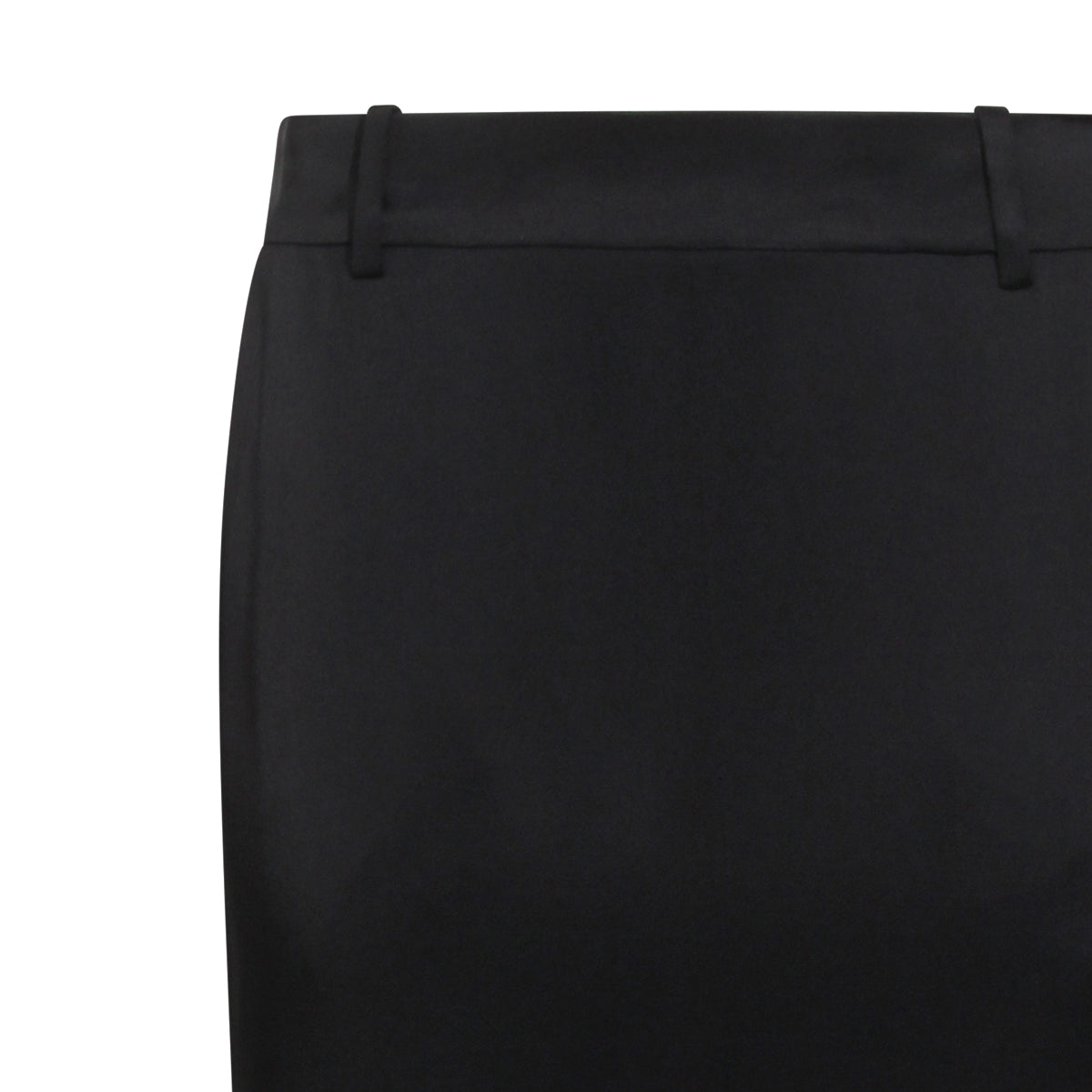 Long Black Skirt with Front Slit