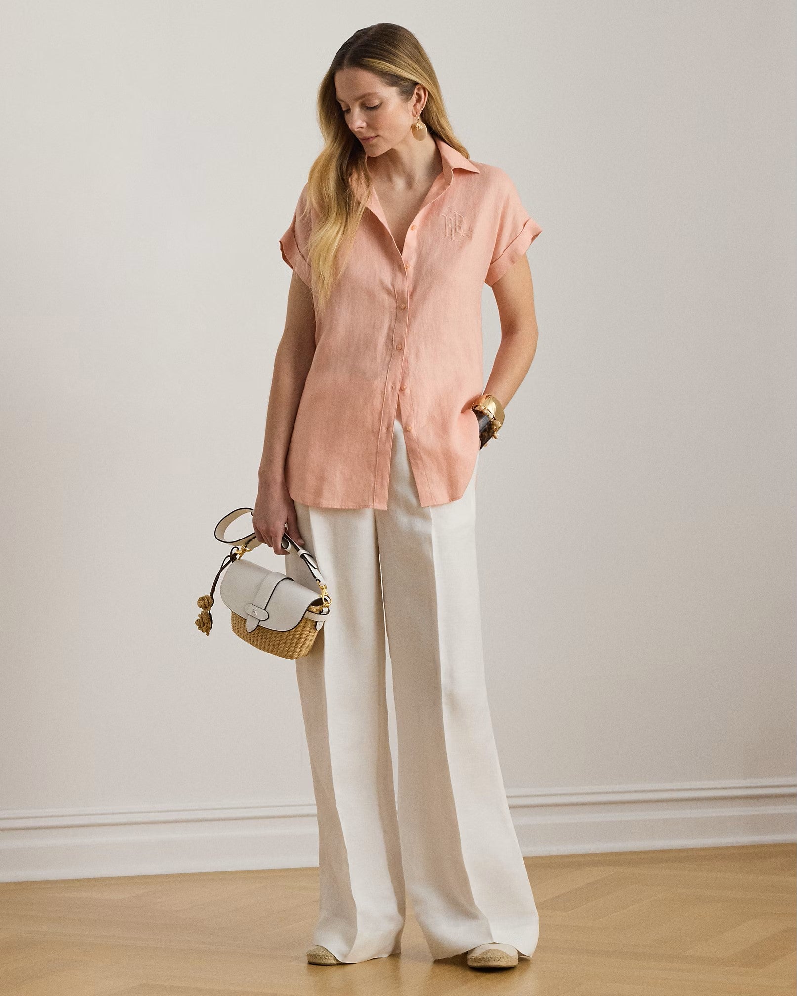 Rosa Tissue Linen Button Shirt
