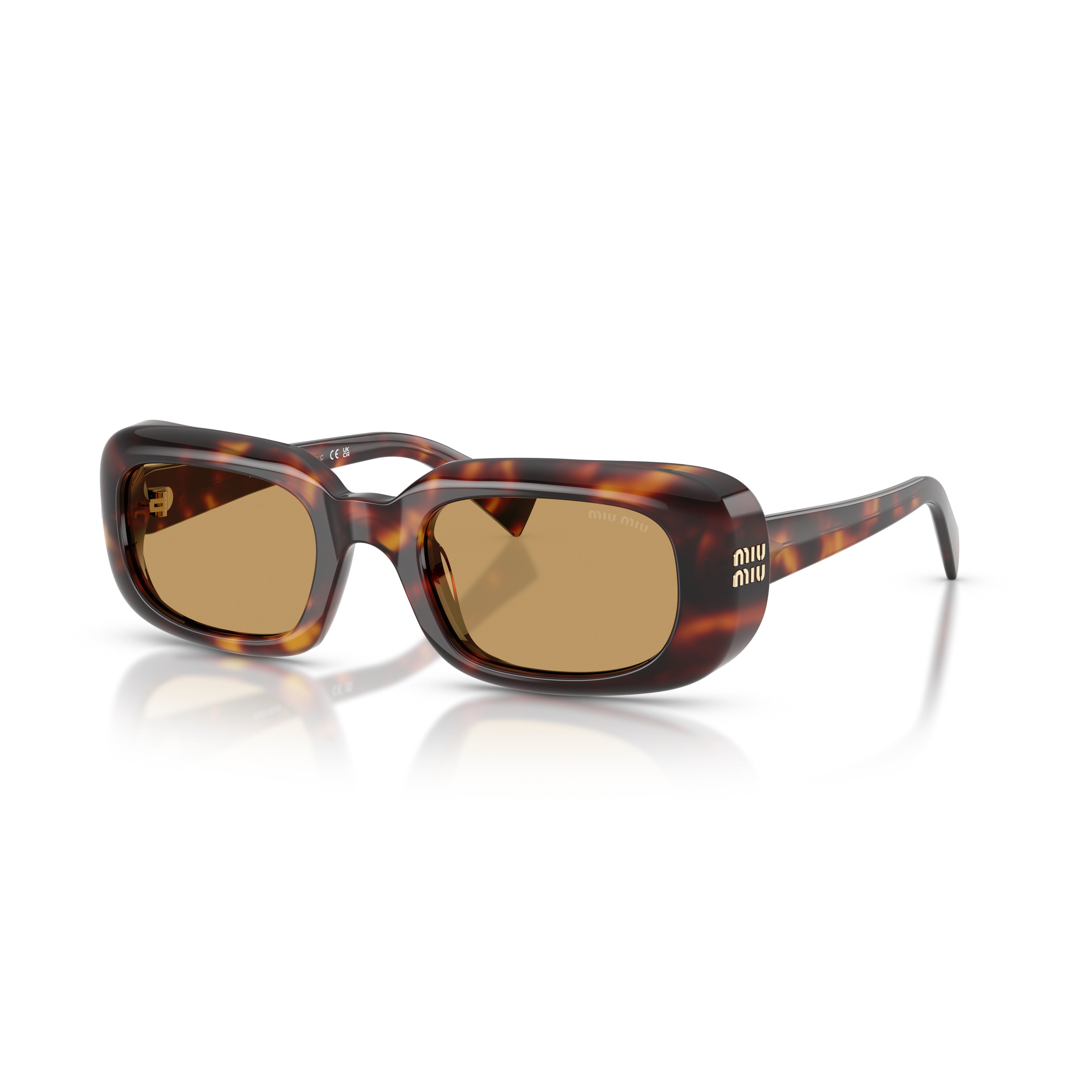 0mu B13s Rectangular Tortoiseshell Sunglasses