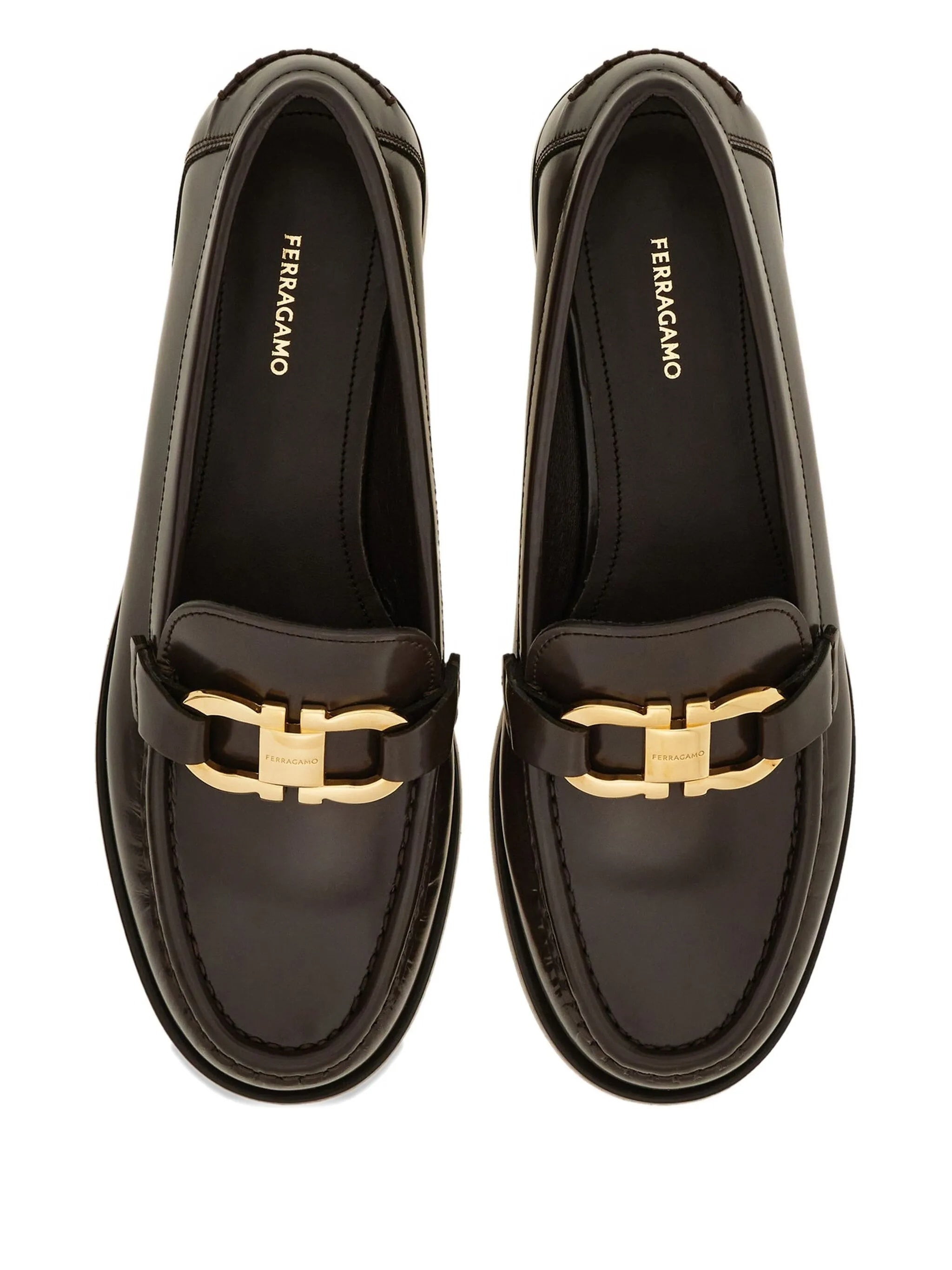 Black Maryan 2 Polished Leather Loafers