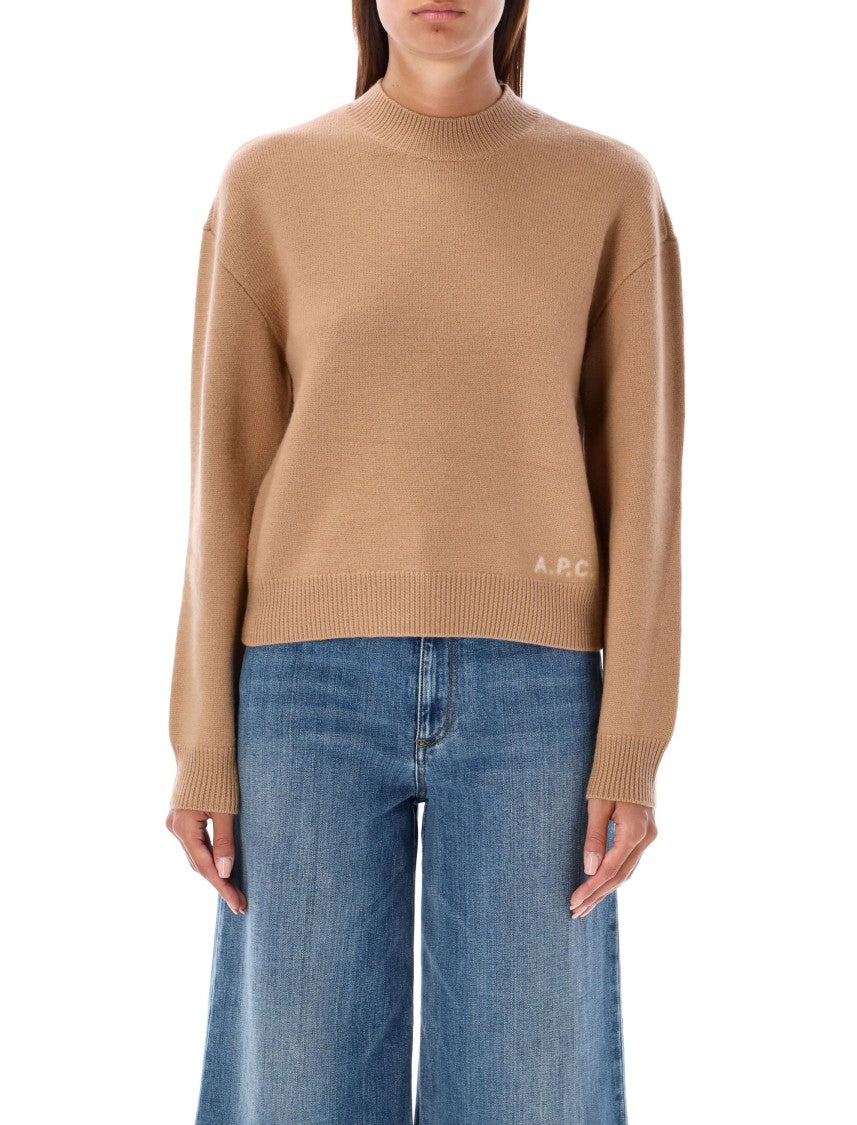 Brown Wool Blend Esther Knit Sweater