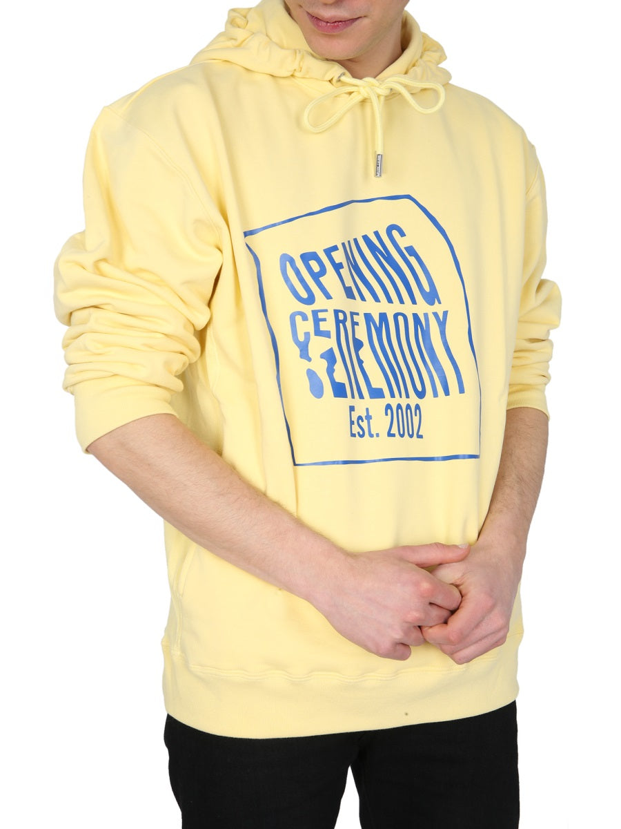 Pastel Yellow Hoodie With Drawstring