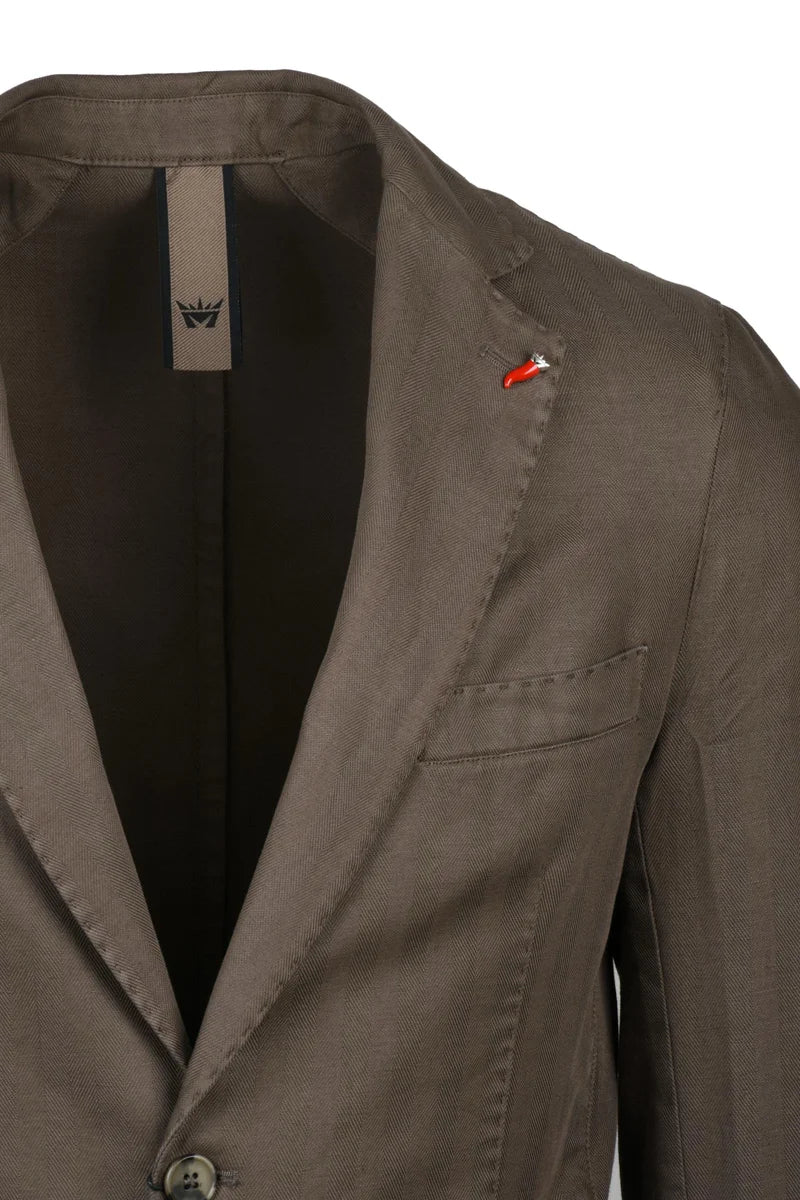 Stromboli Jacket Buttoned Linen Cotton