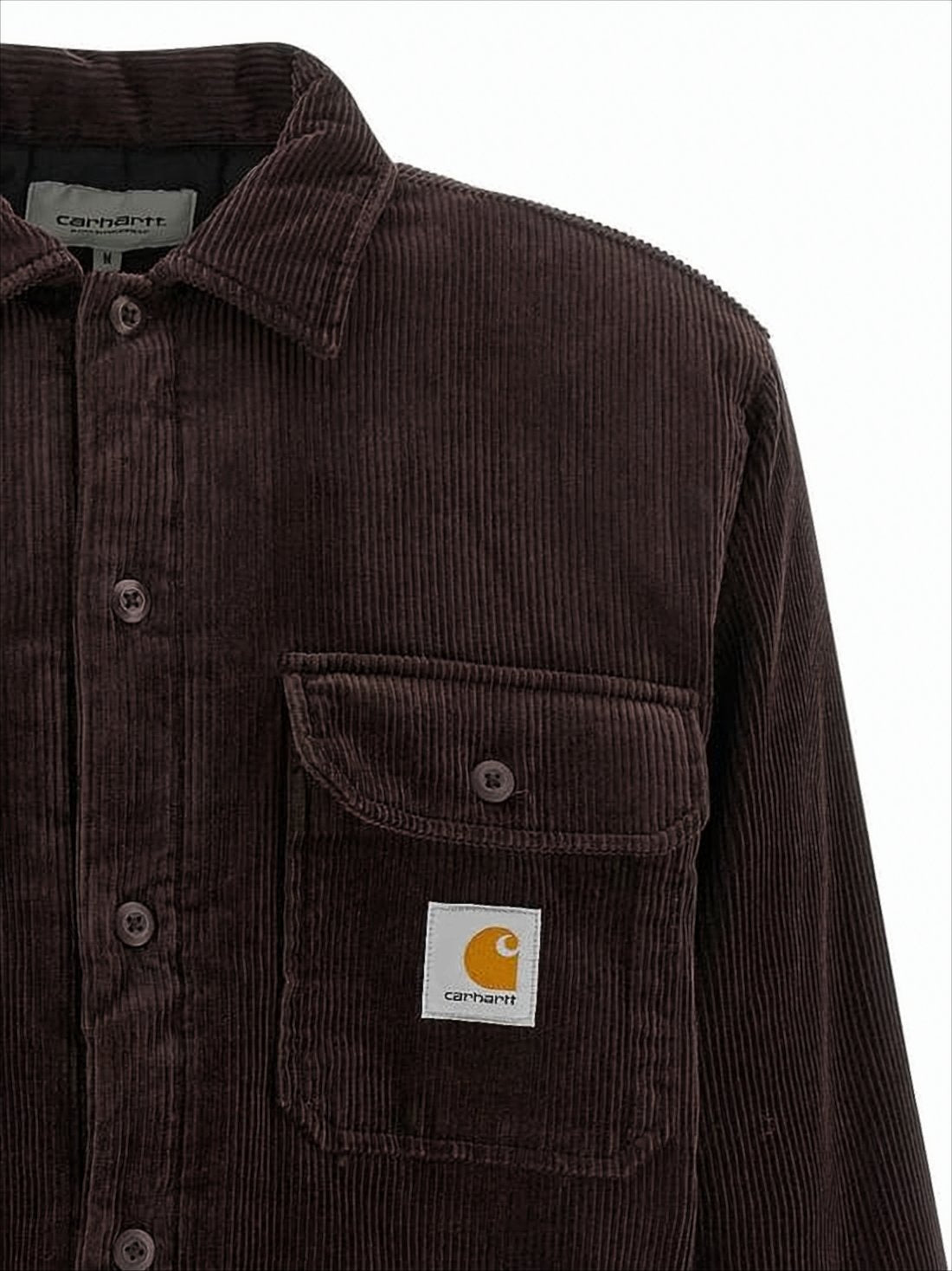 Corduroy Shirt Jacket with Classic Collar