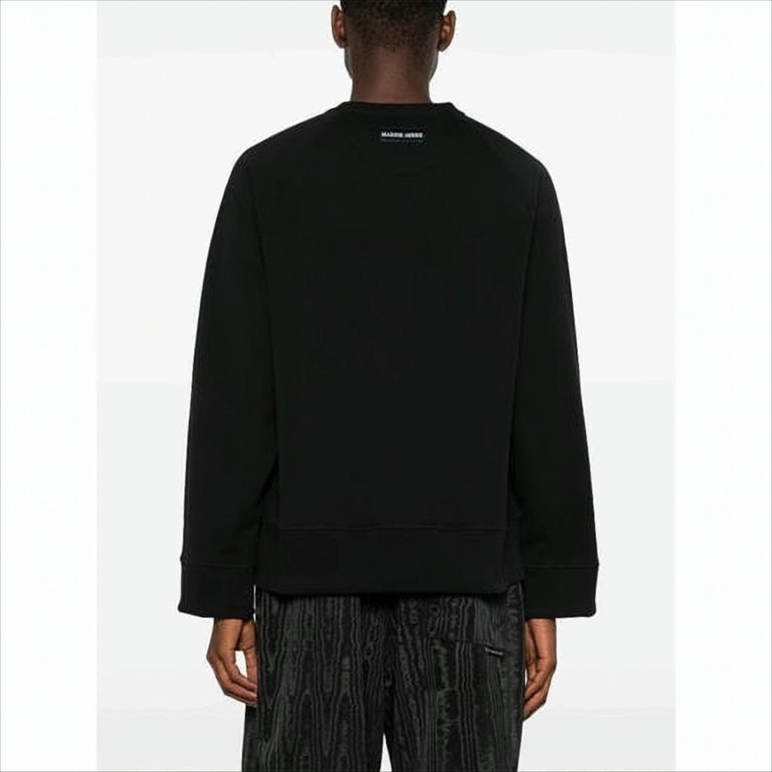 Long-Sleeve Crewneck Sweatshirt With Crescent Moon Graphic