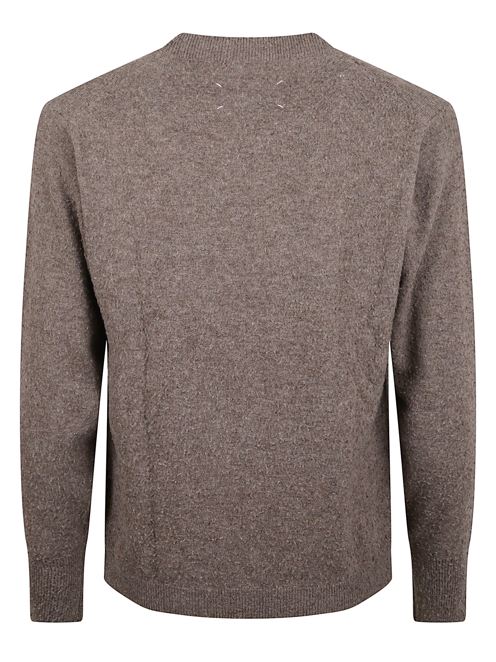 Heathered Brown Cashmere-Cotton Sweater