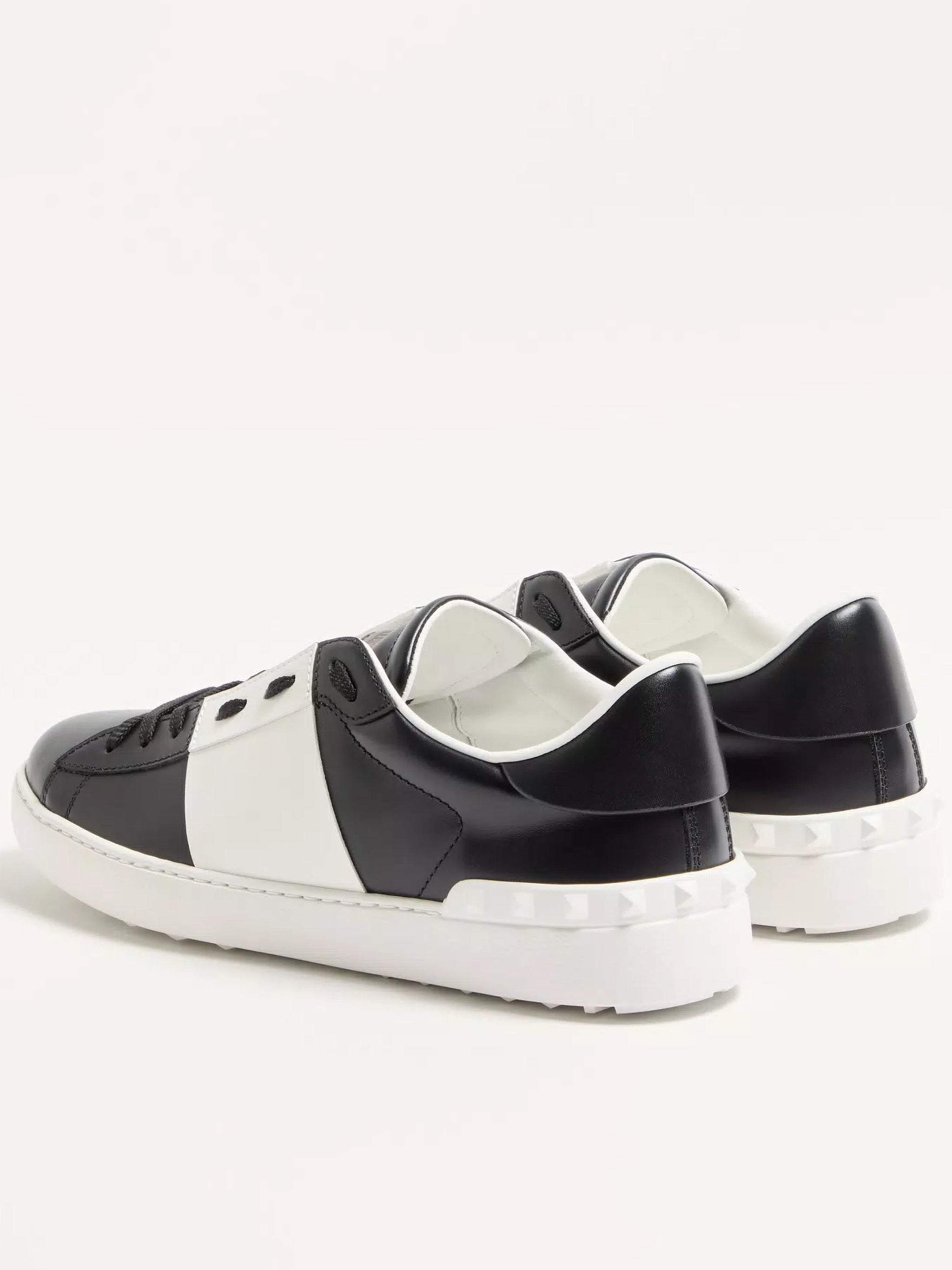 Black/White Sneaker Low-Top Color Block Sneakers