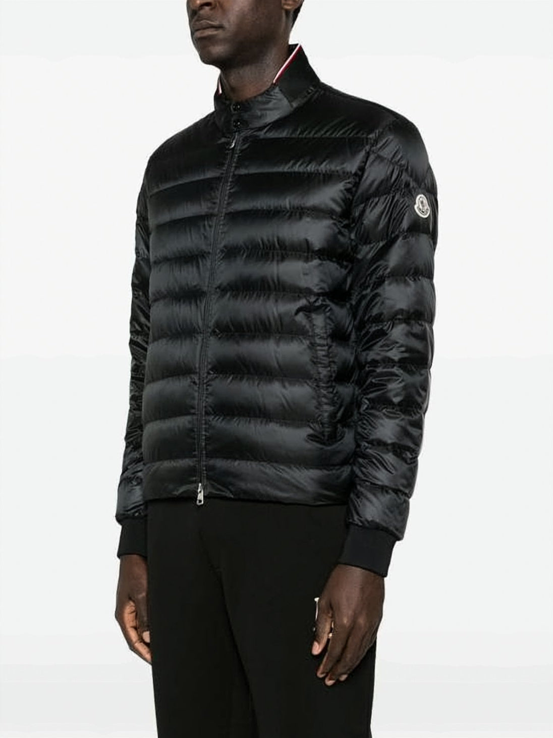 Quilted Puffer Jacket with High Collar
