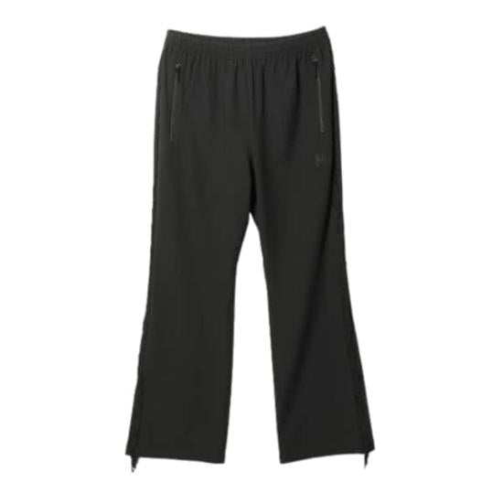 Relaxed Fit Straight Leg Pants with Zippered Side Pockets