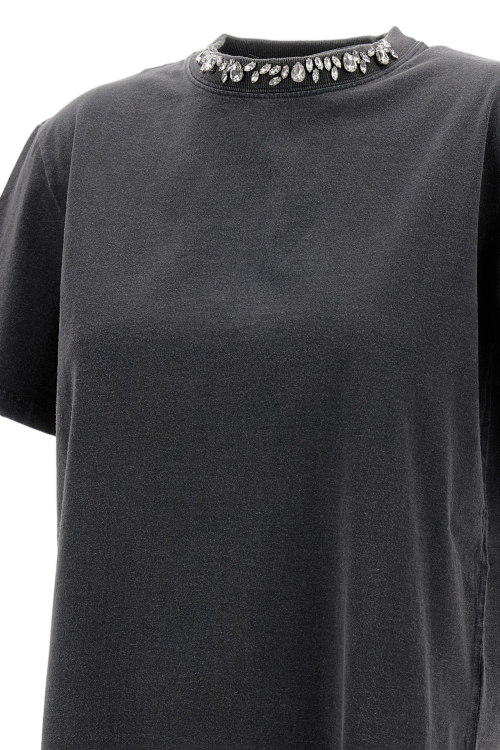 Short Sleeves T-Shirt With Crystals