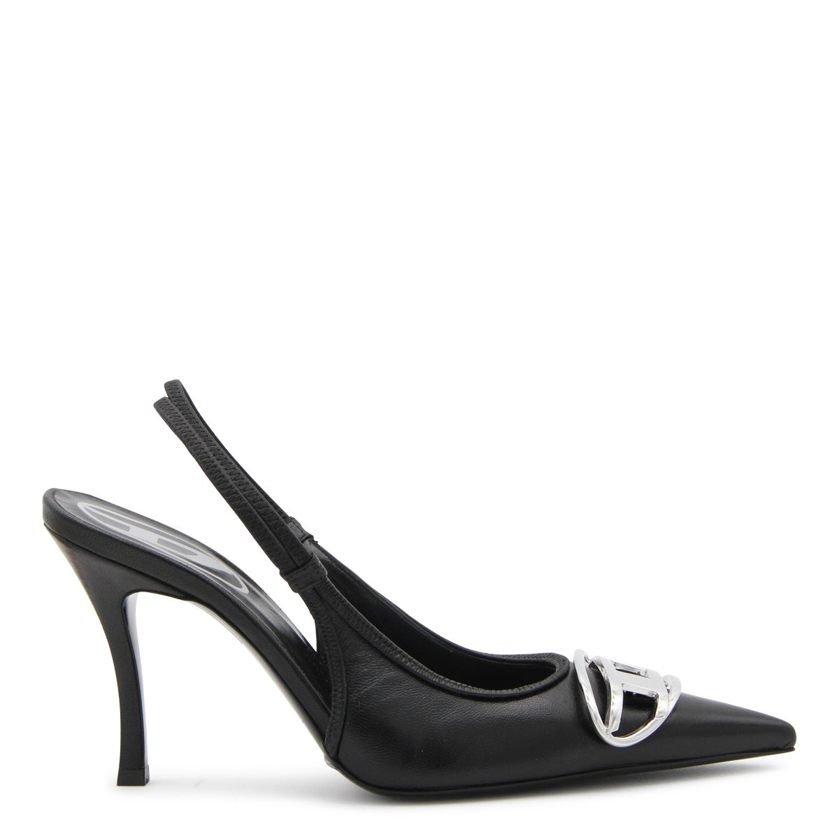 Black Leather Pumps