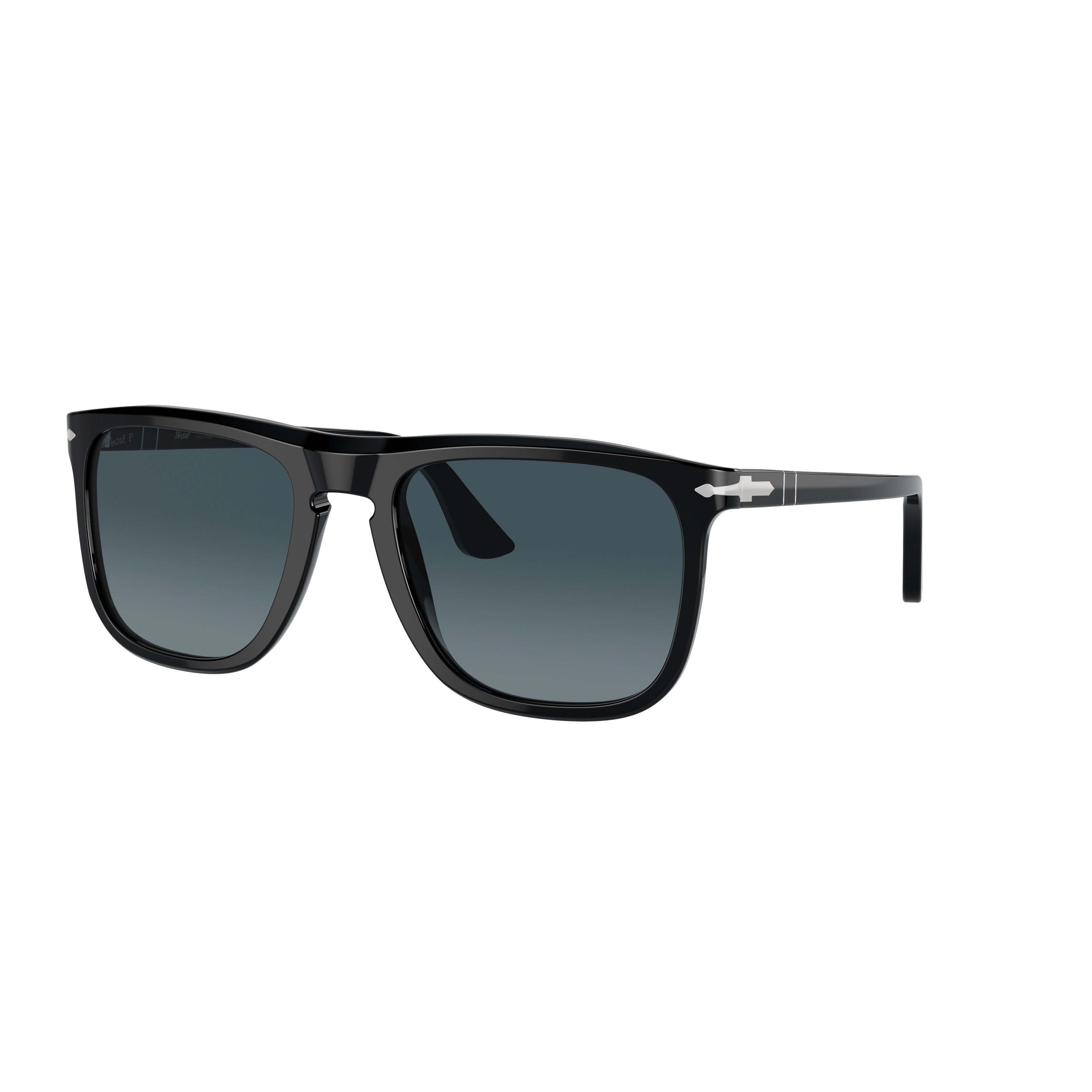 0po3336s Rectangle Frame Sunglasses with Gradient Tinted Lenses