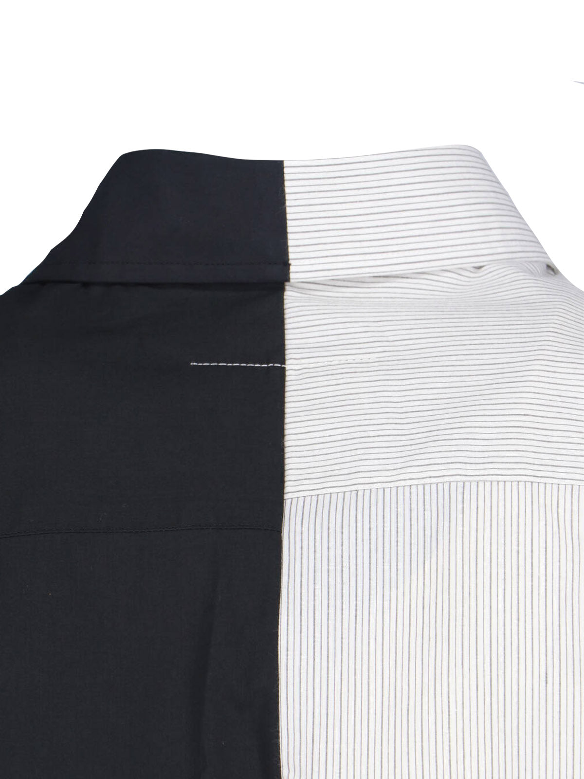 Tailored Black Shirt With Pointed Collar And Button Cuffs