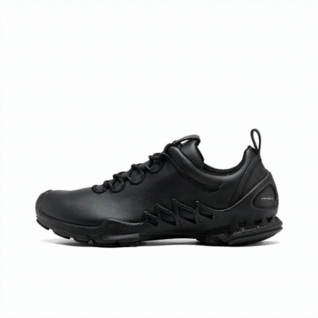 Black Smooth Leather Matte Outsole Sneakers