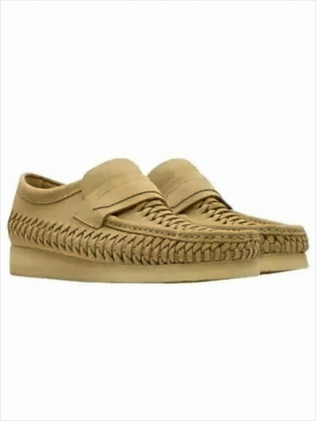 Artisanal Suede Loafers with Braided Detailing