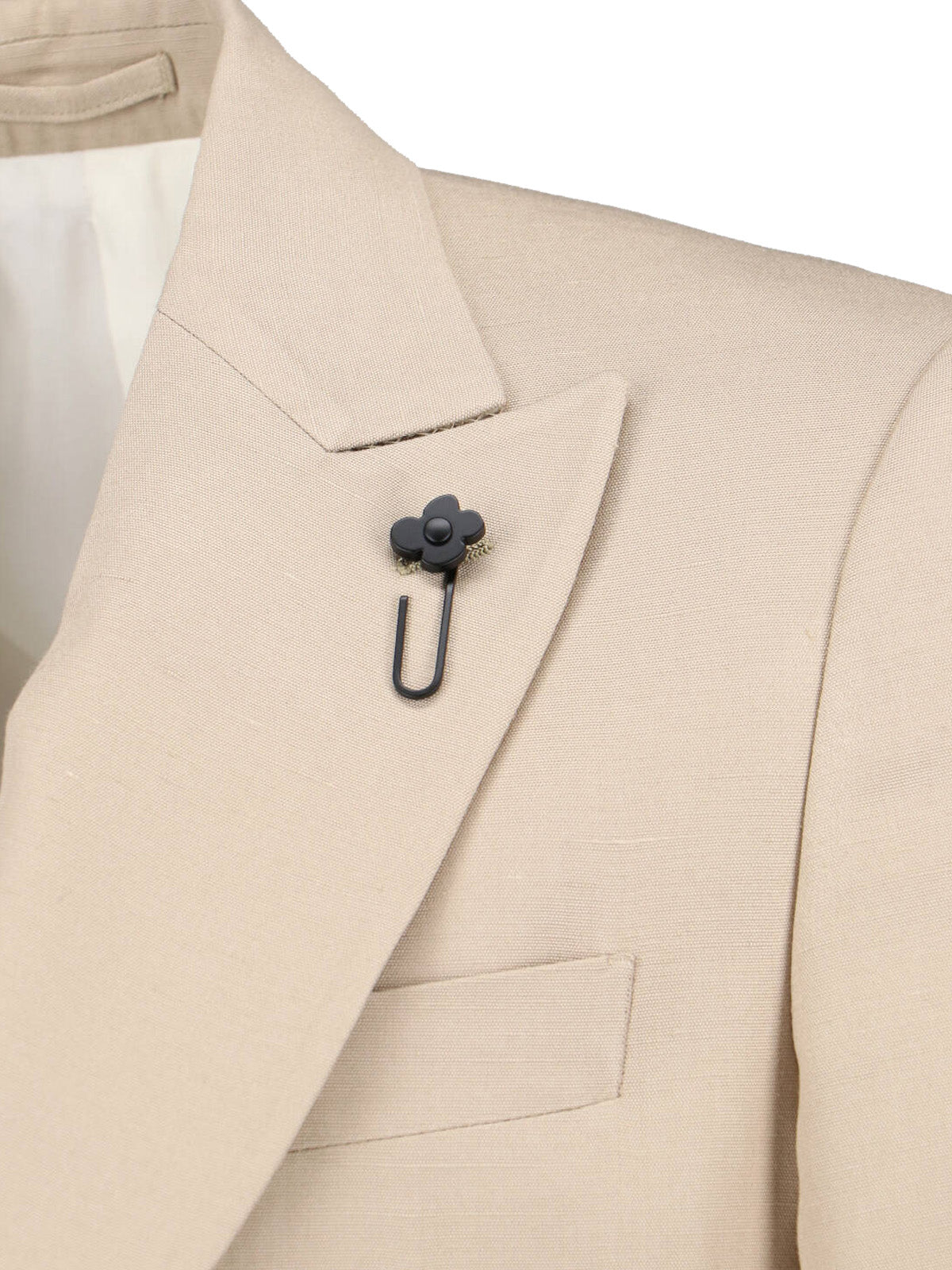 Single-Breasted Blazer – Beige