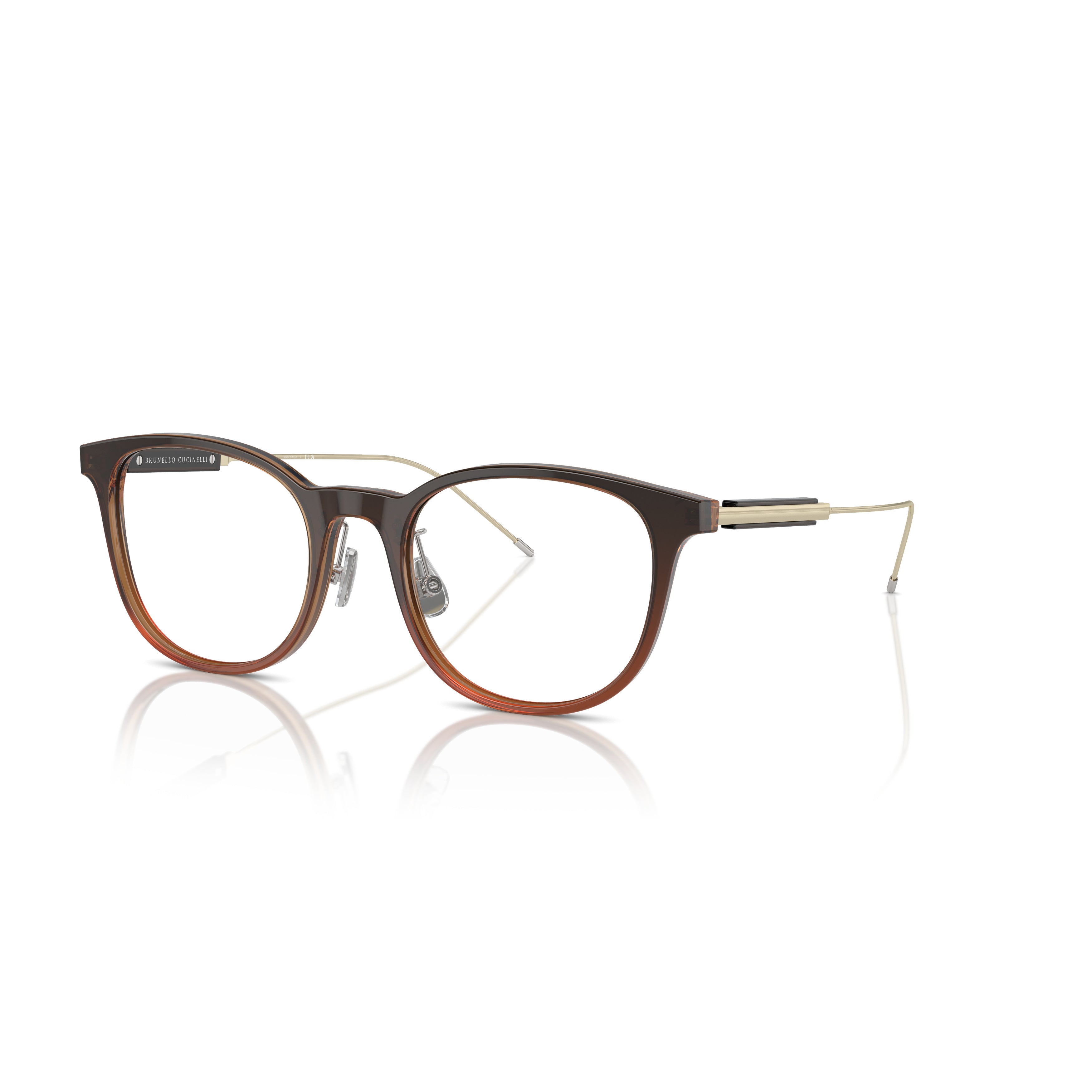 0bc3006 Gradient Acetate Sunglasses with Metallic Temples