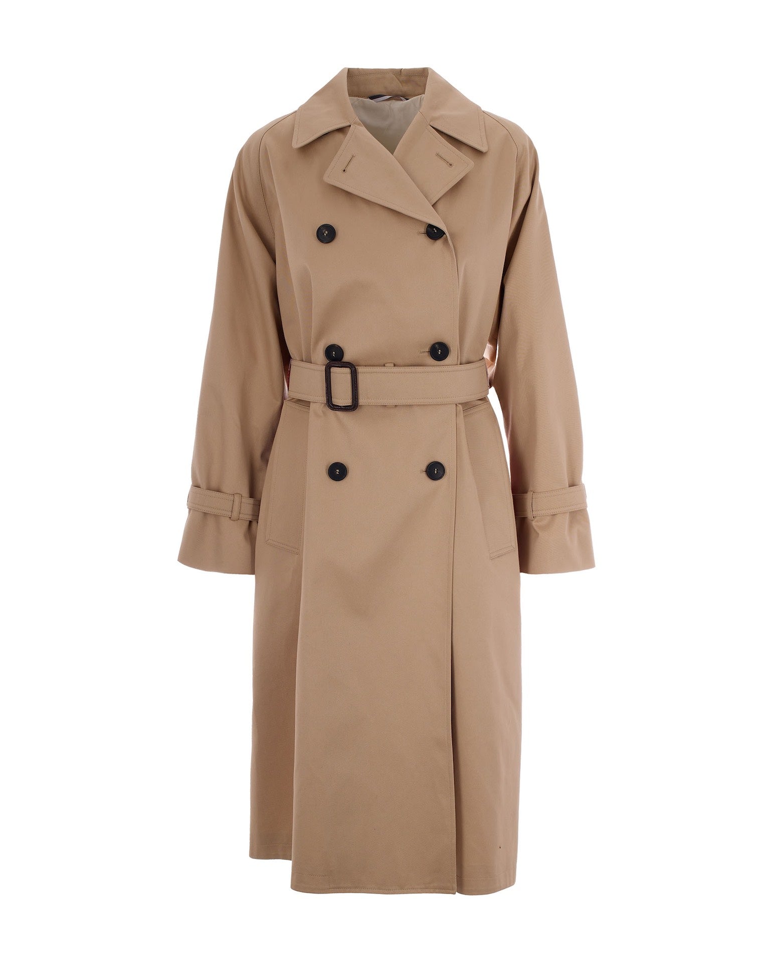 Printed Gabardine Trench Coat