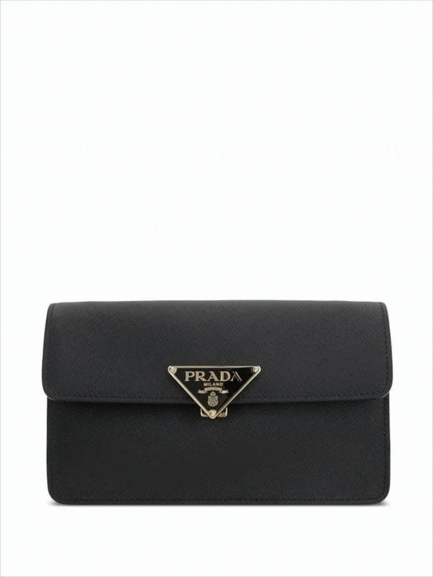 Textured Calf Leather Shoulder Bag