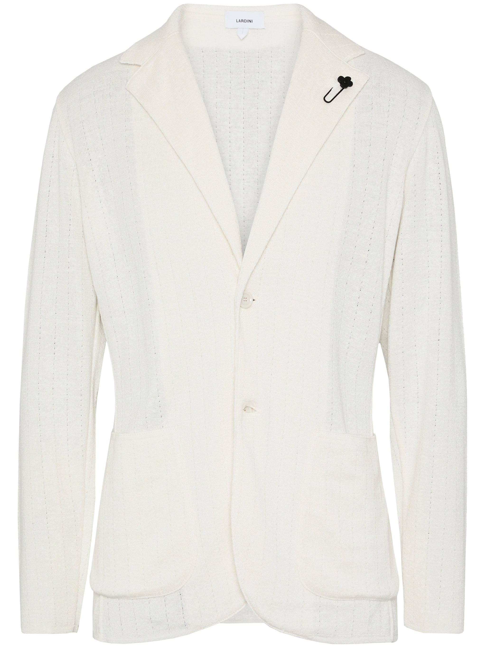 Blue Knitted Lightweight Linen Jacket