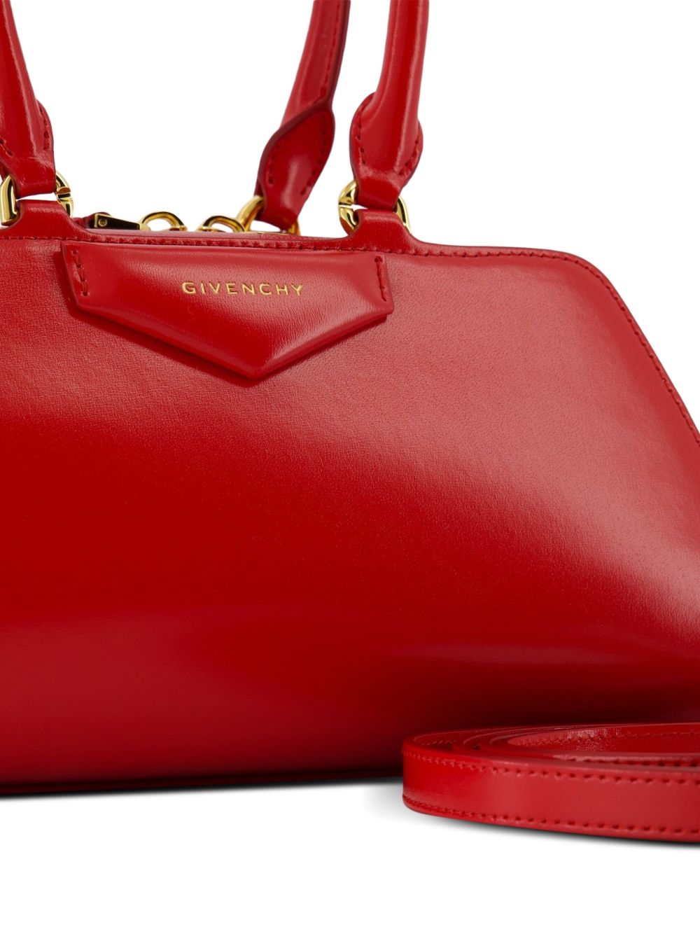 Structured Handbag with Gold-Tone Hardware