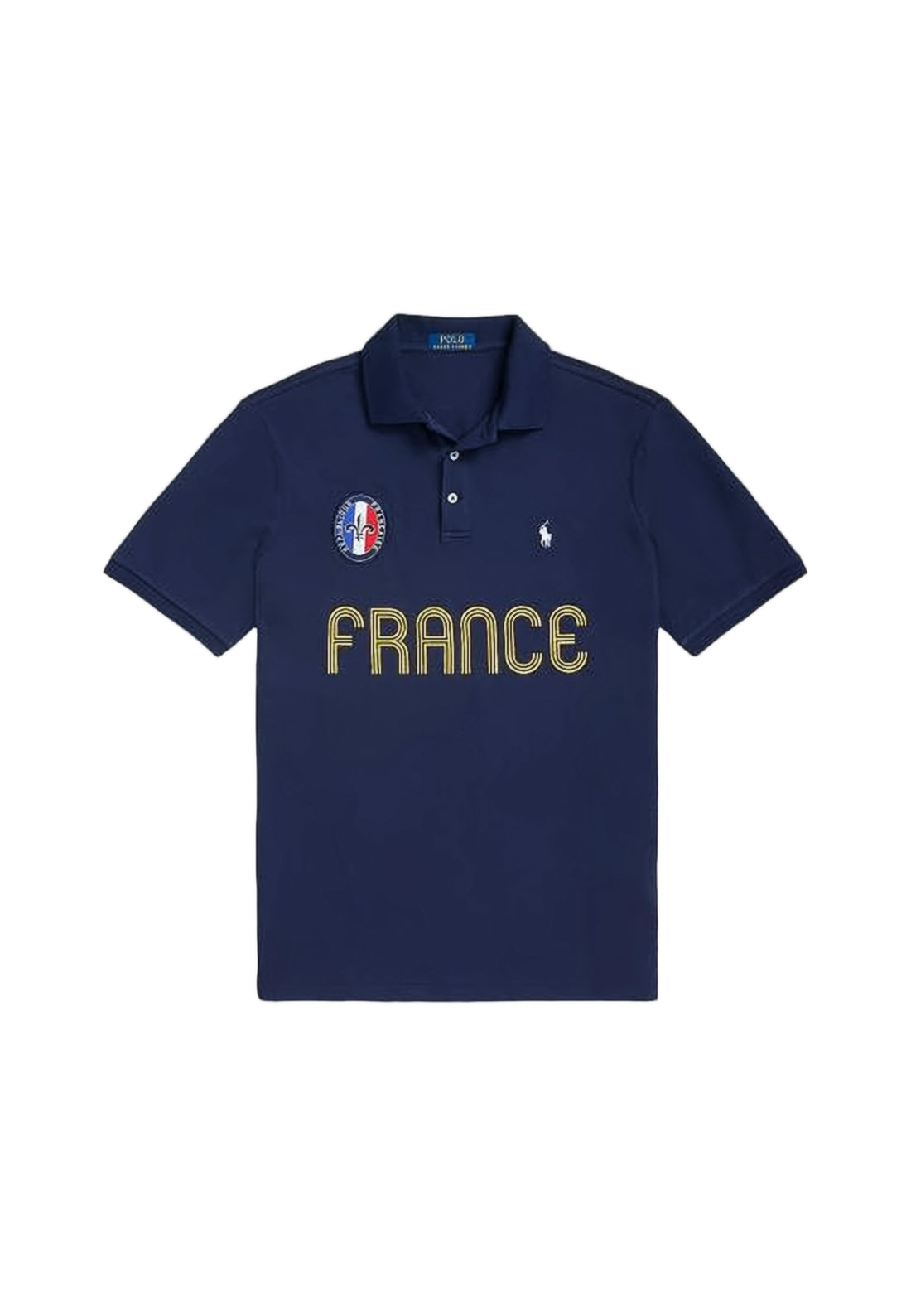 Classic Short-Sleeve Polo with Bold Graphic Detailing