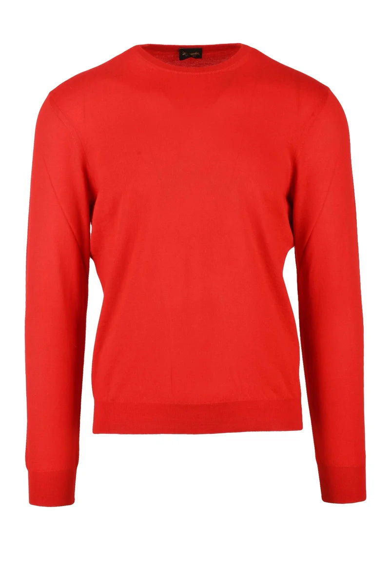 Thin Cashmere Crew Neck Pullover - Fluorescent