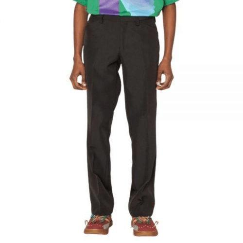 Straight-Leg Pants with Tailored Silhouette and Smooth Finish