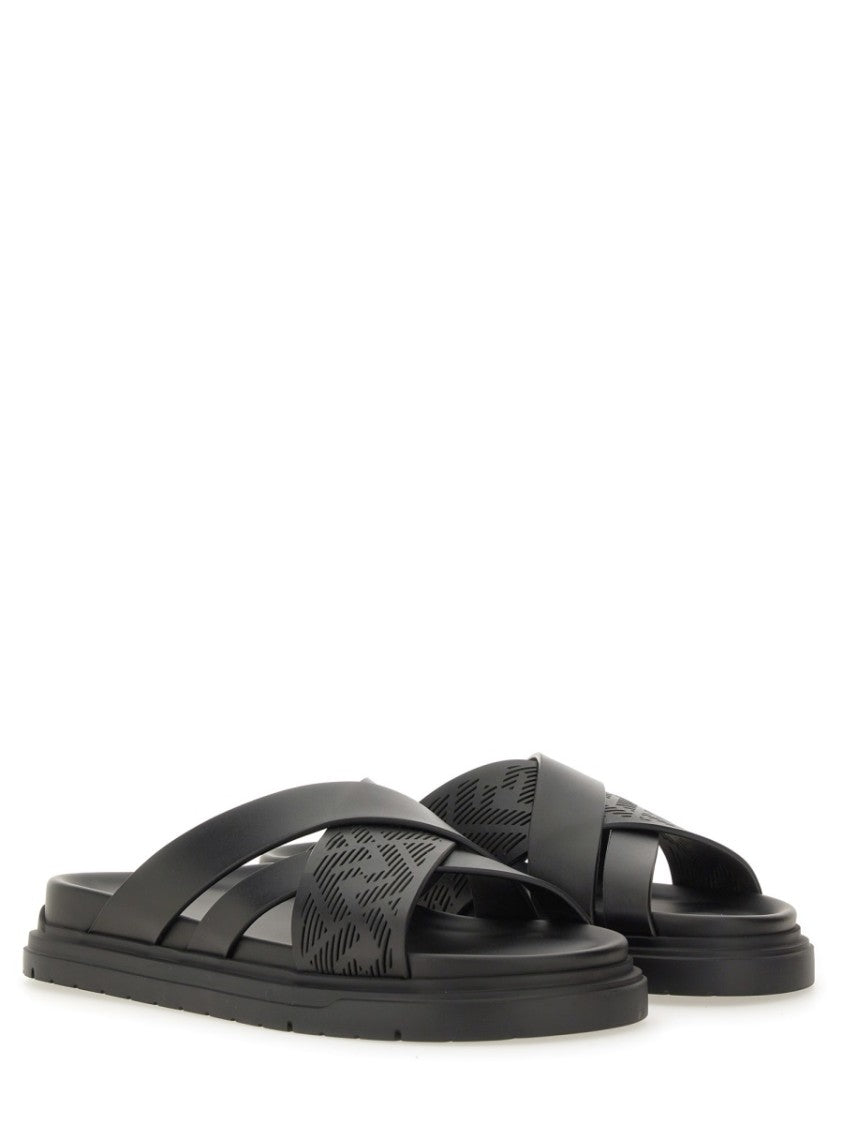 Black Slide Sandals