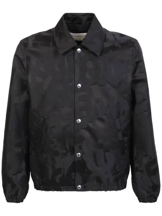 Minimalist Black Jacket with Textured Pattern