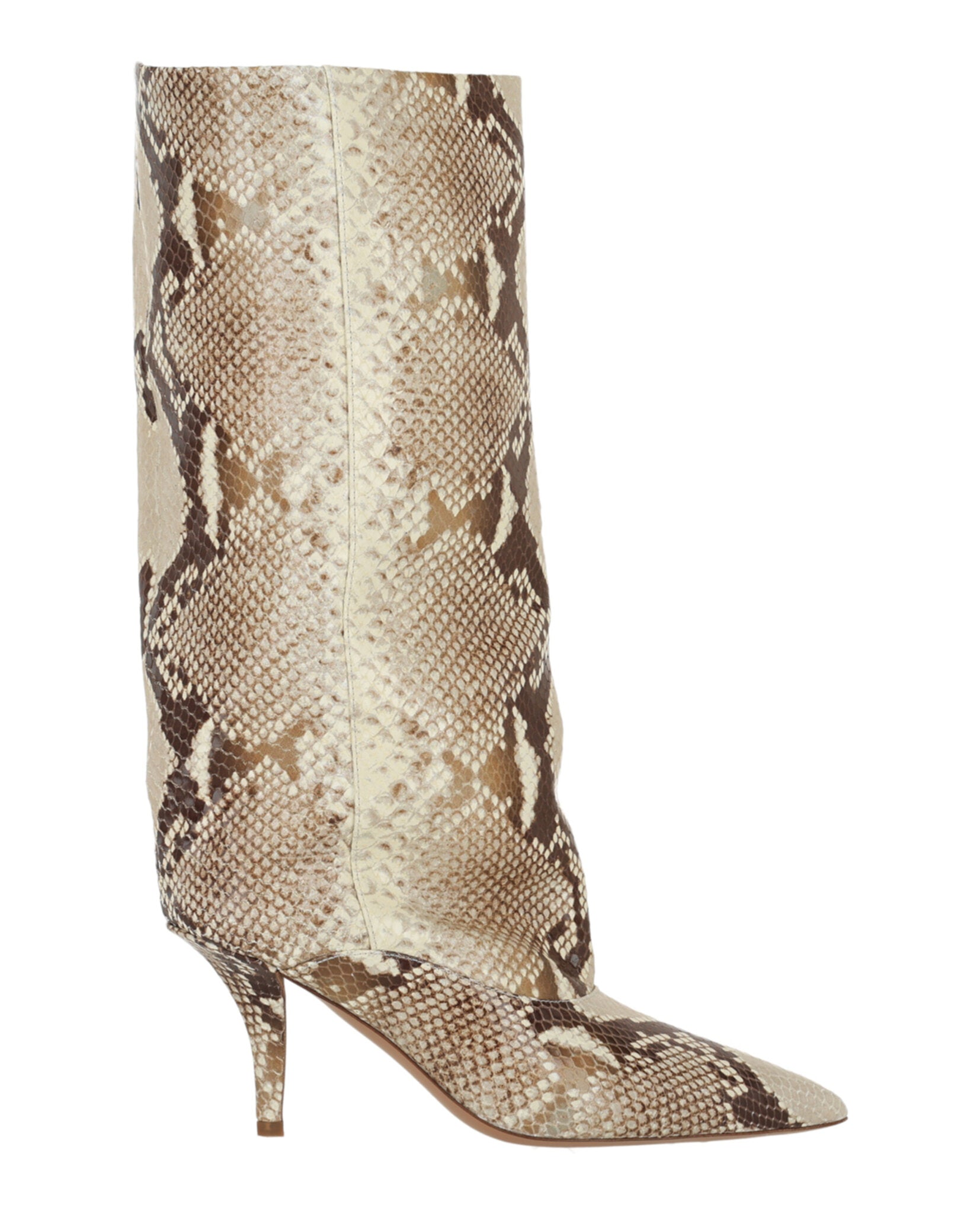 Ines Printed Python Mid-Calf Boots