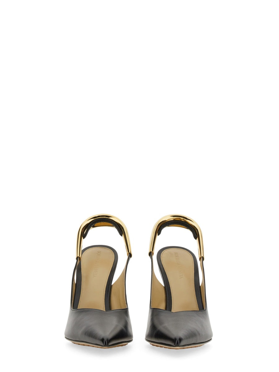 Pointed Toe Slingback Pumps with 10 cm Heel