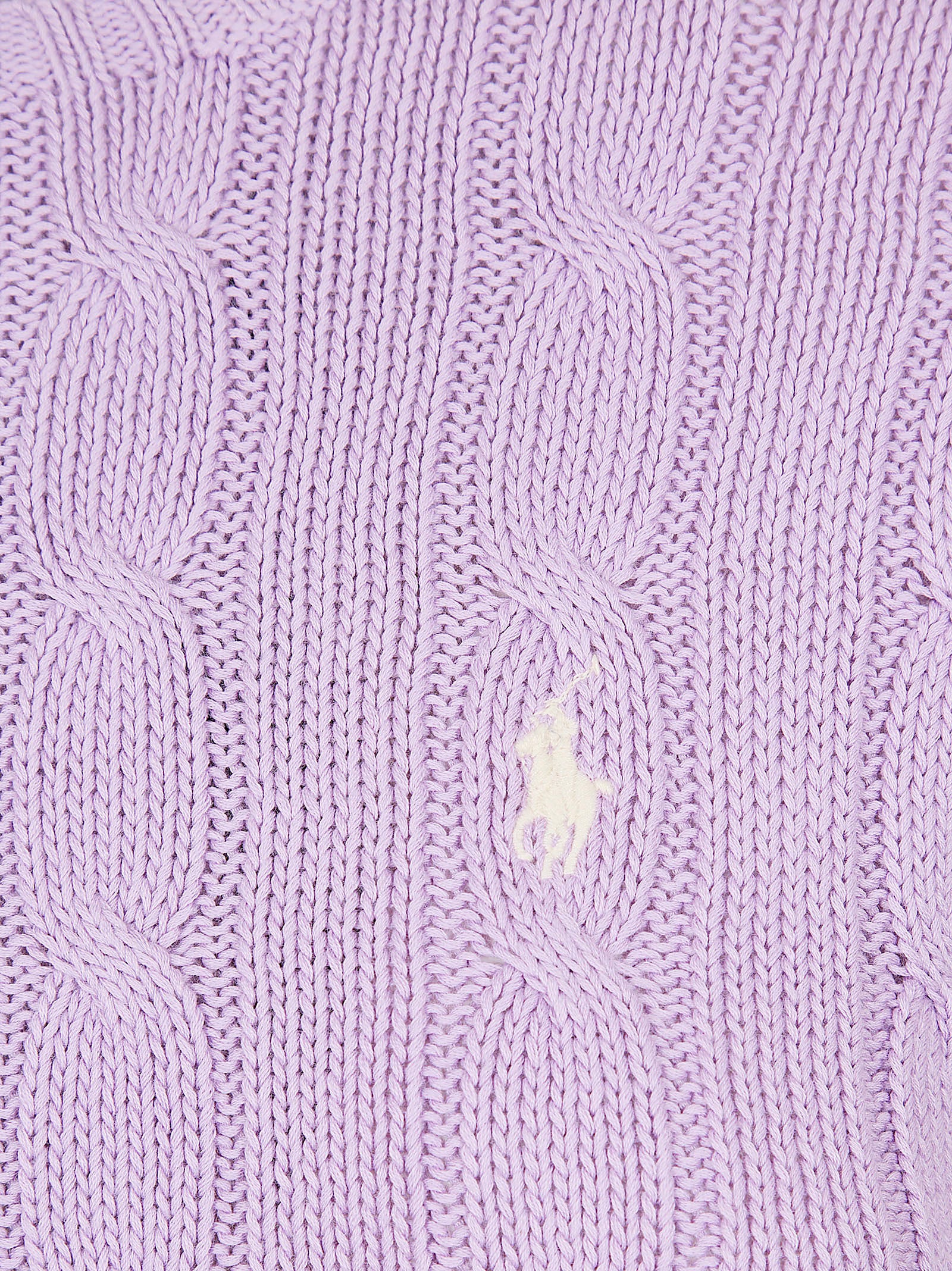 Cable Knit Sweater with Classic Crew Neckline