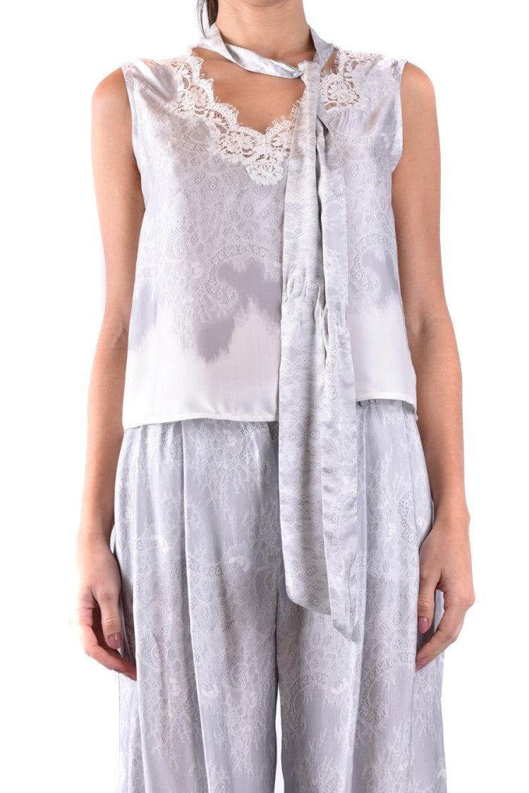Grey Deep Vneck Shirt
