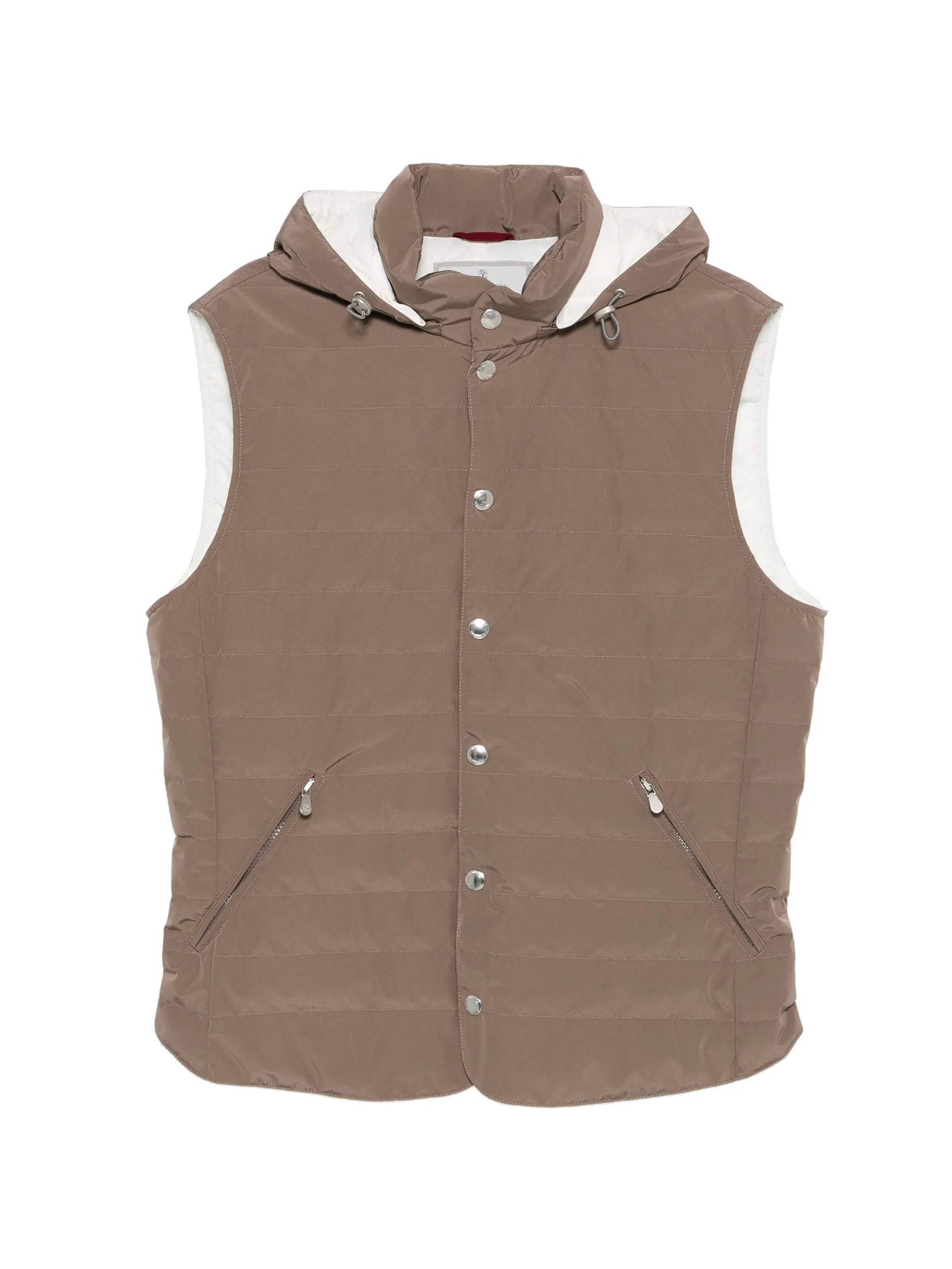 Sleeveless Padded High Collar Vest