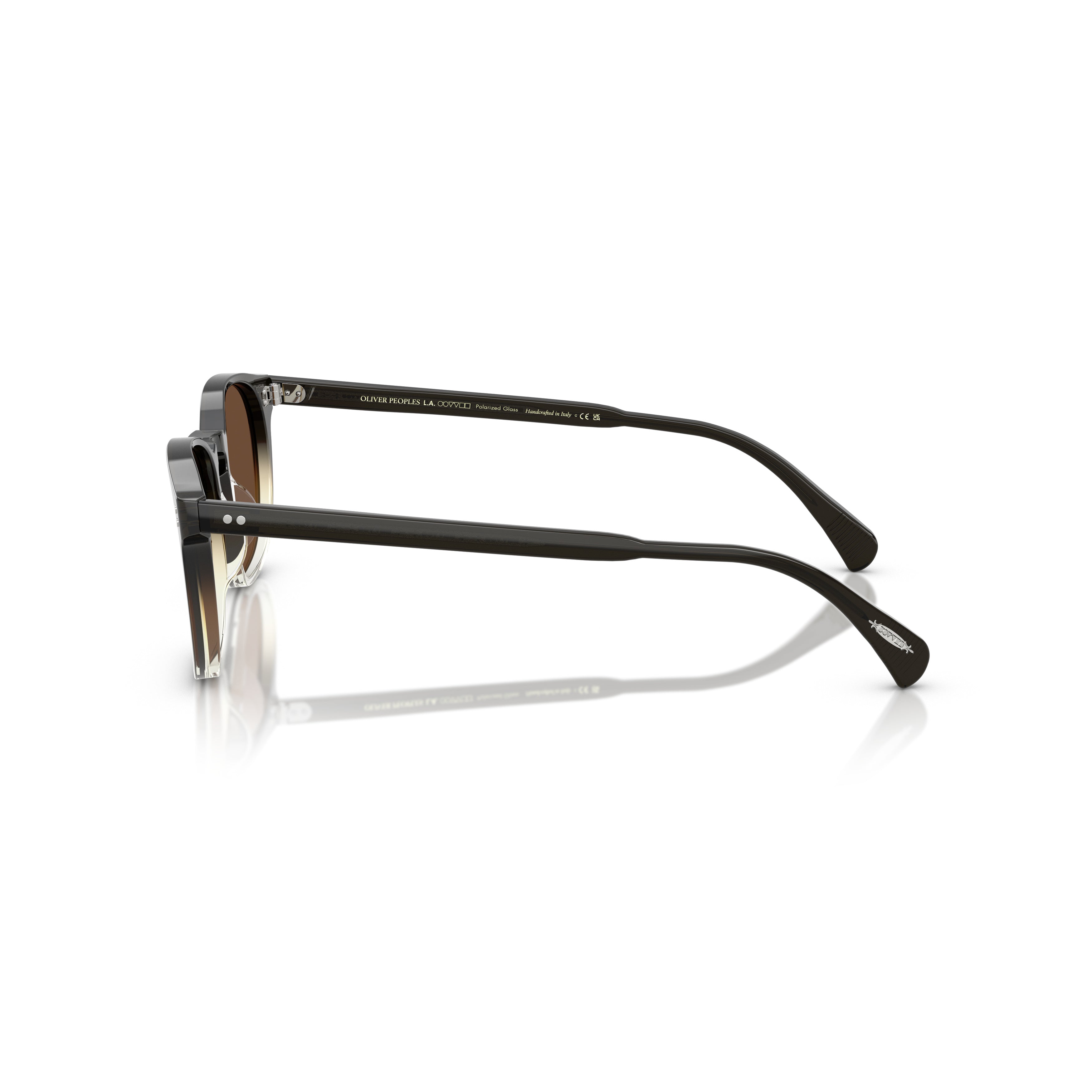 0ov5298su Classic Round Frame Sunglasses with Gradient Acetate Finish