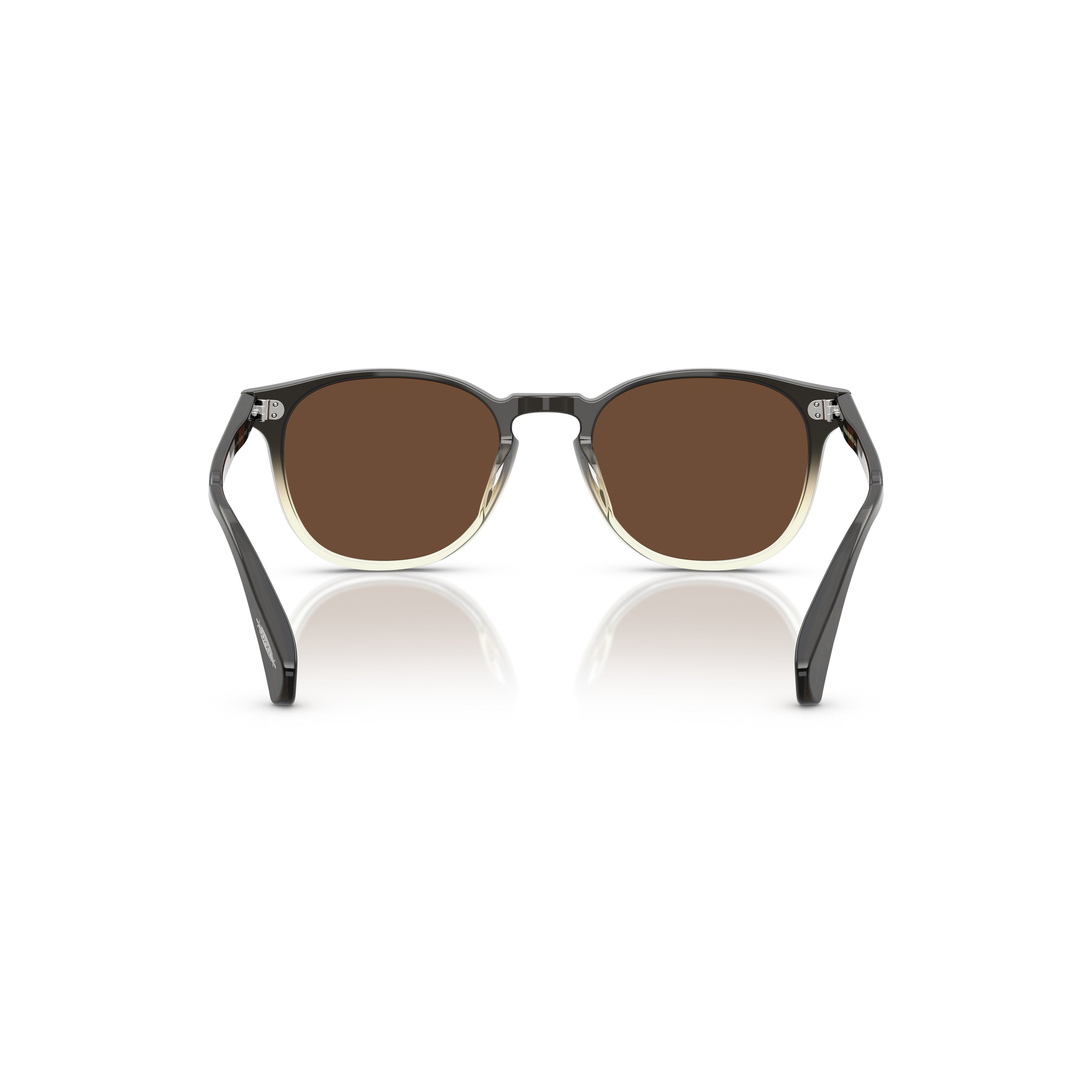 0ov5298su Classic Round Frame Sunglasses with Gradient Acetate Finish