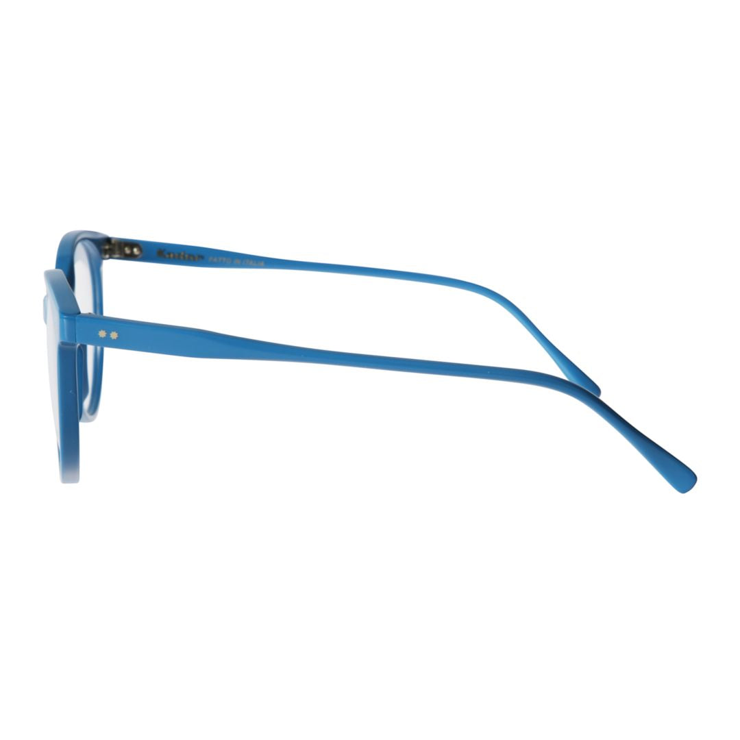 Cynda/N-52 Rounded Frame Glasses with Matte Finish