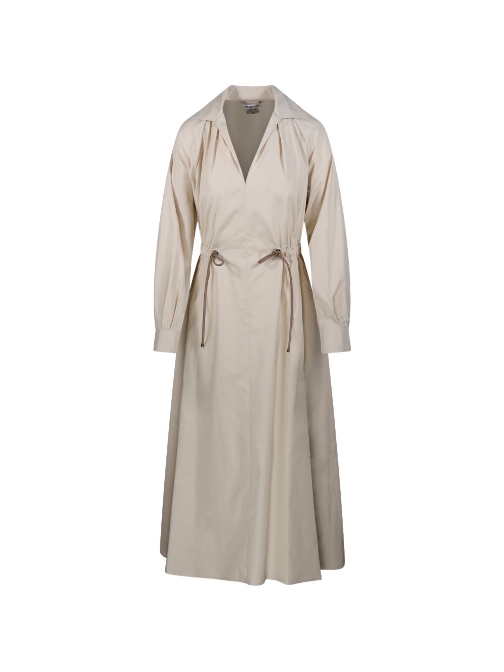 Midi Length Dress with Flared Silhouette
