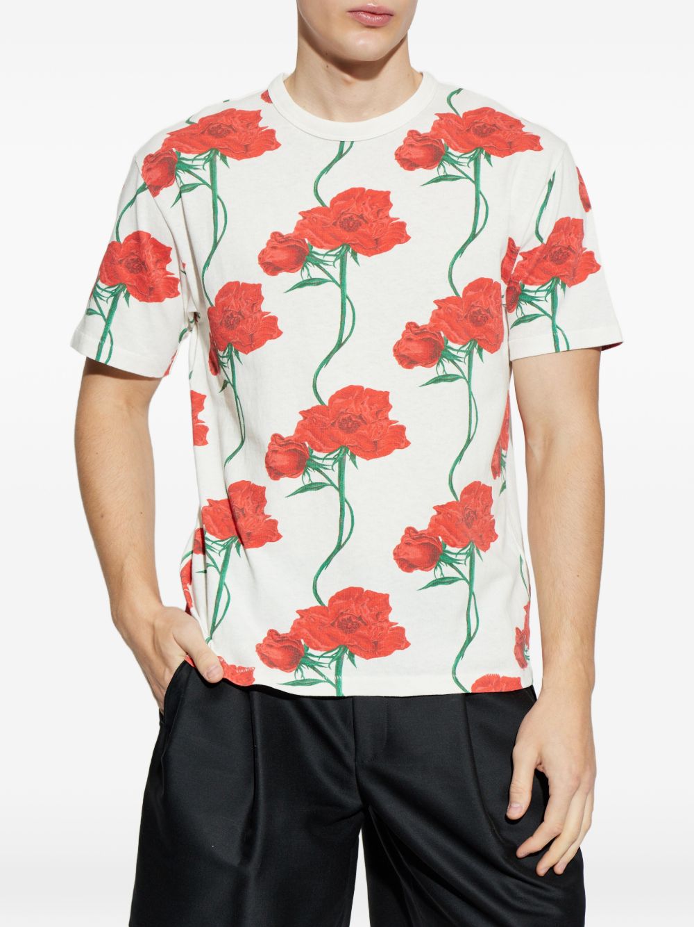 Relaxed Fit Floral Print T-Shirt