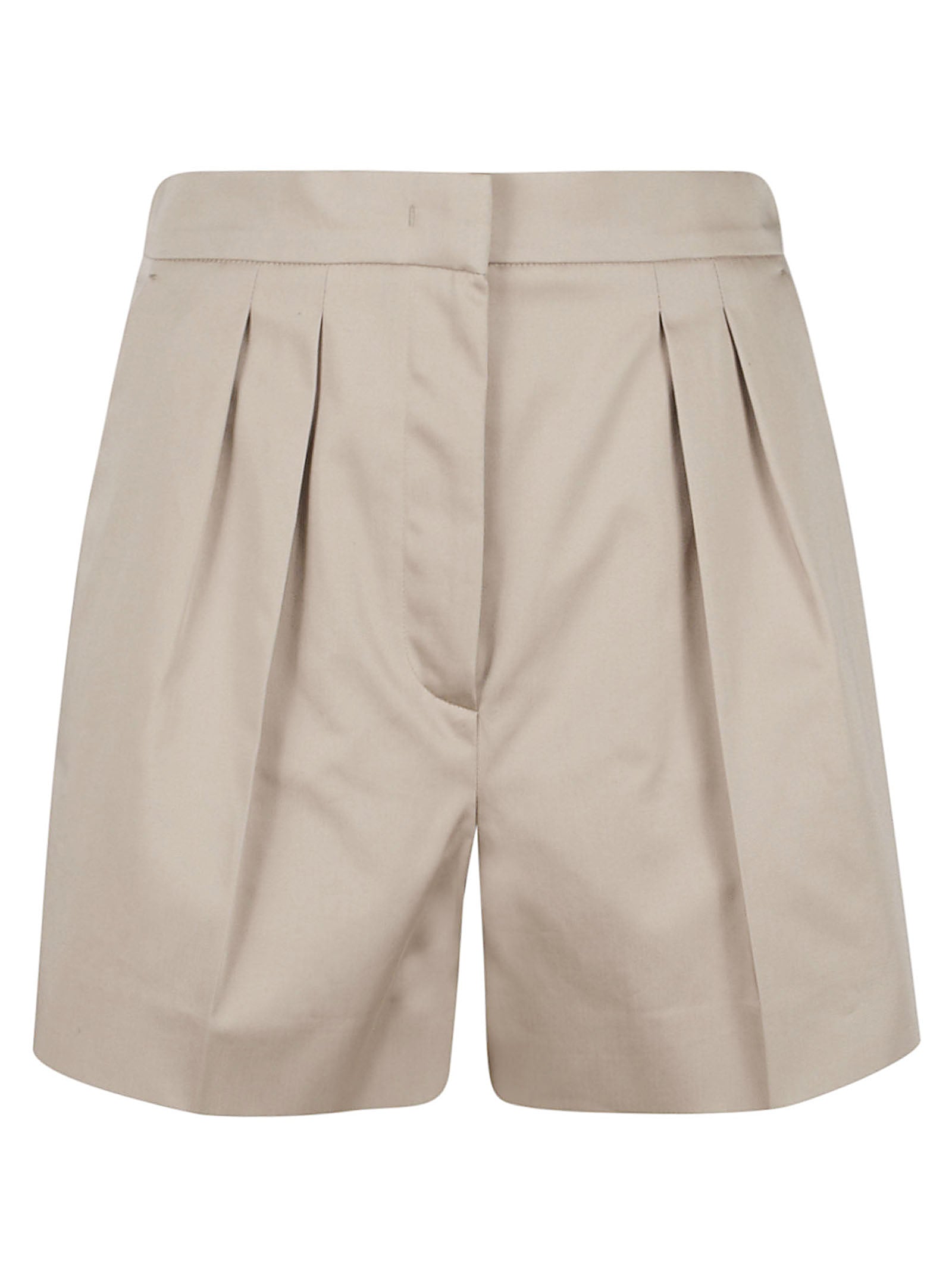 Tailored High-Waist Shorts with Structured Waistband