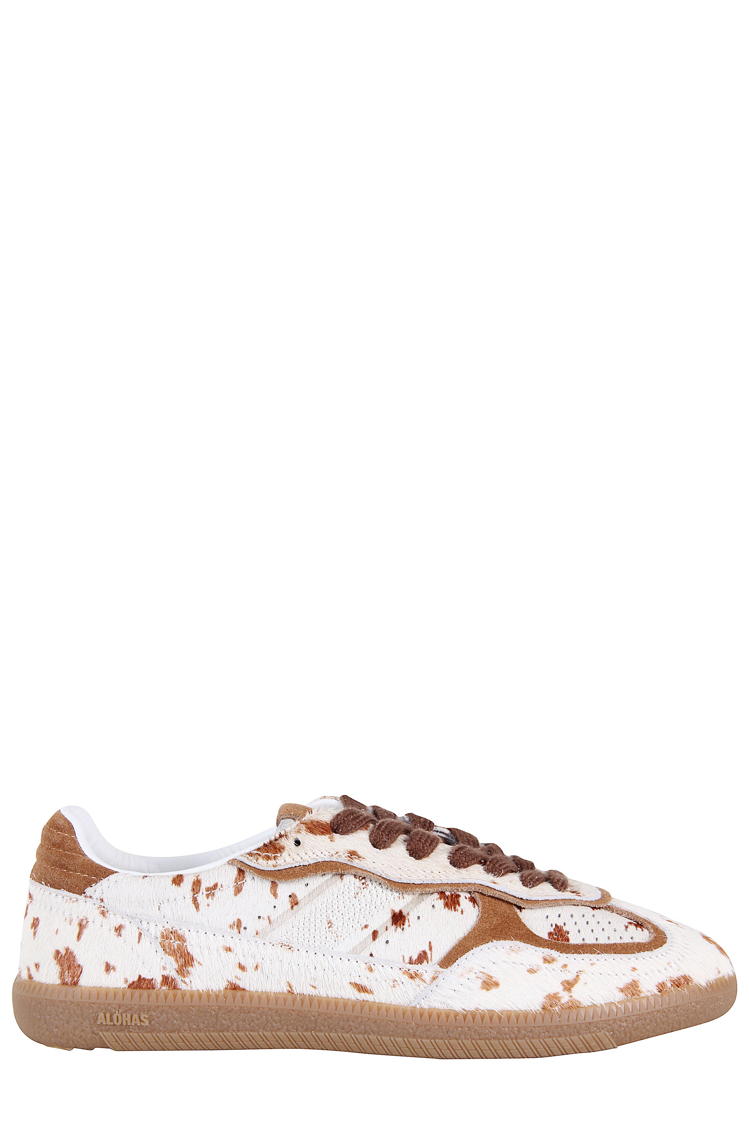 Pony Hair Sneakers With Pointed Almond Toe