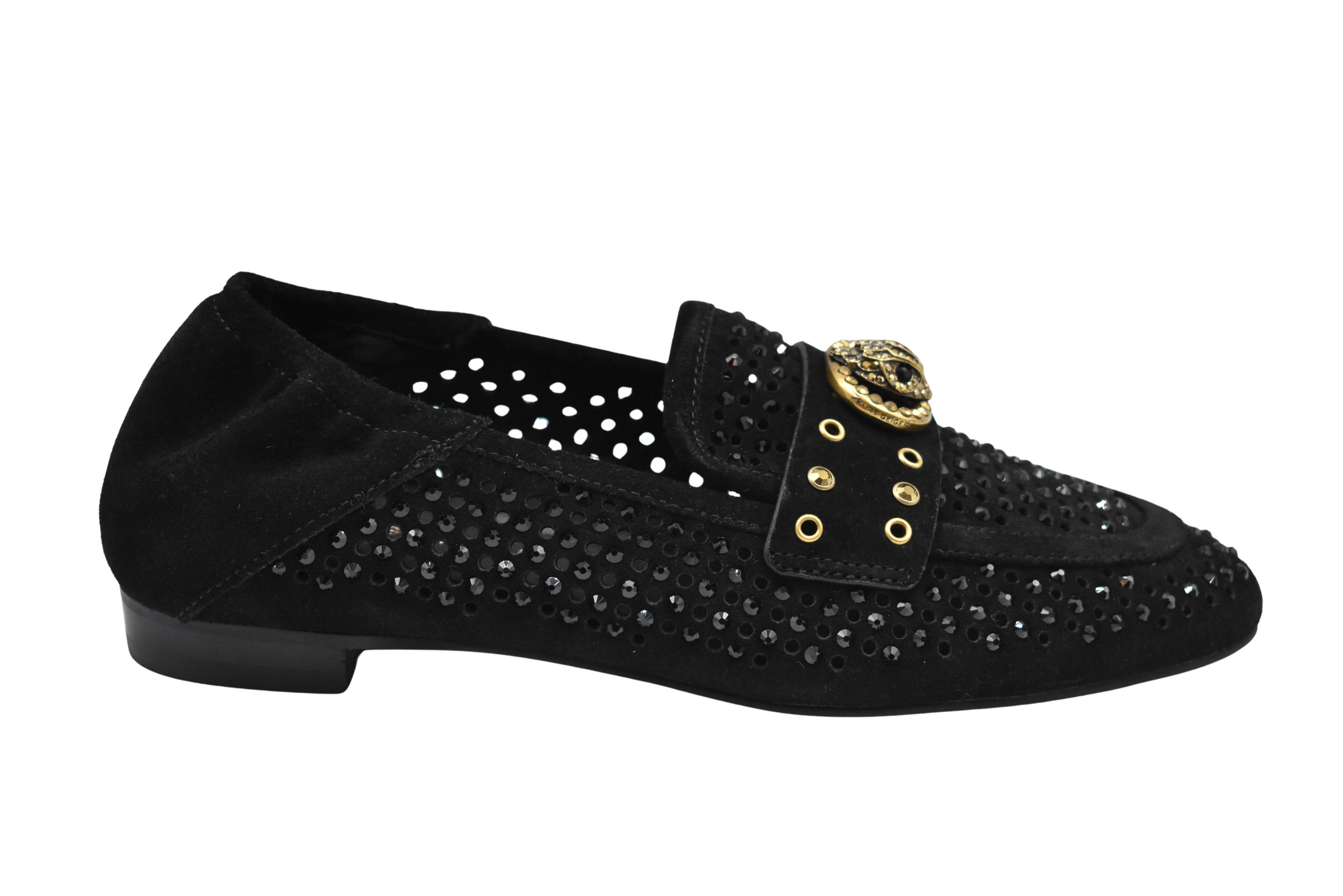 Black Suede Low Shoes