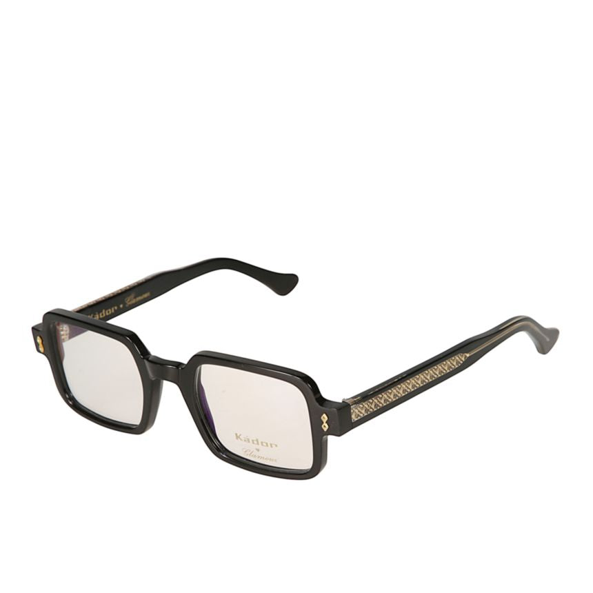 Kolette Glamour Bold Rectangular Sunglasses with Intricate Gold Detailing