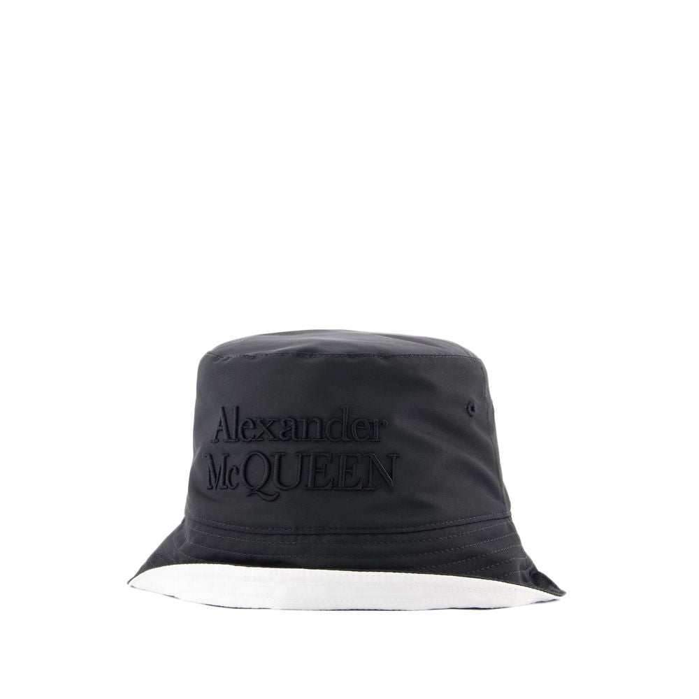 Low Rever Bucket Hat - Polyester - Black/White