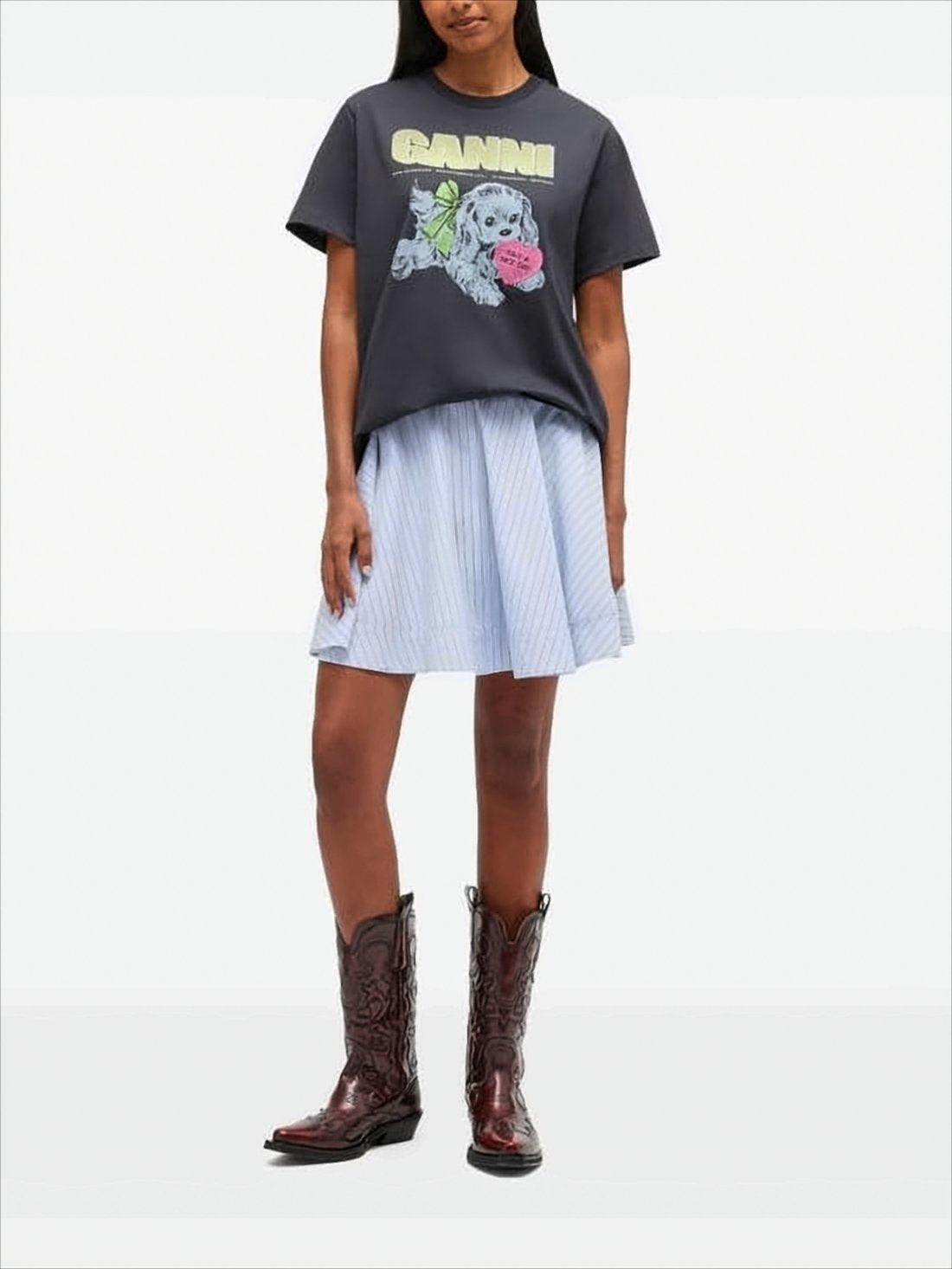 Relaxed Fit Graphic Black T-Shirt
