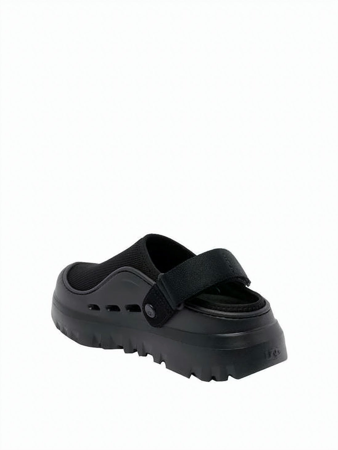 Mesh and Rubber Sandals with Adjustable Heel Strap