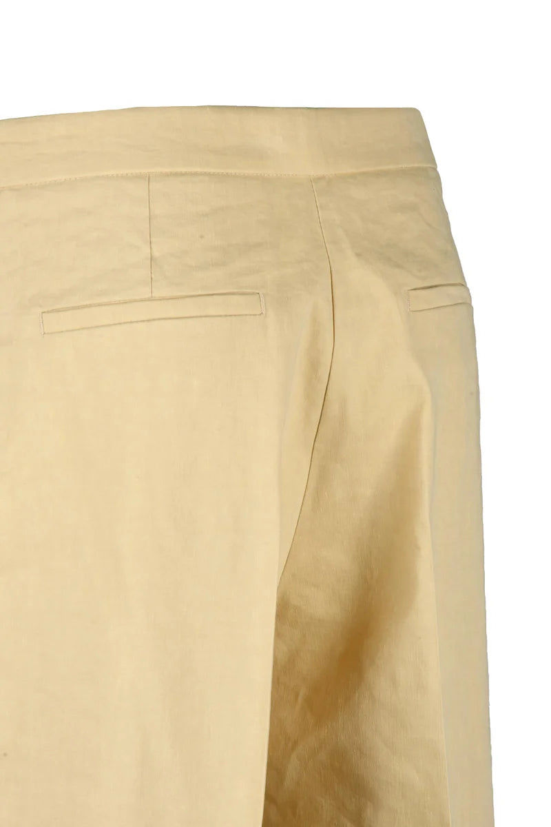Linen Stretch Trousers - Beige